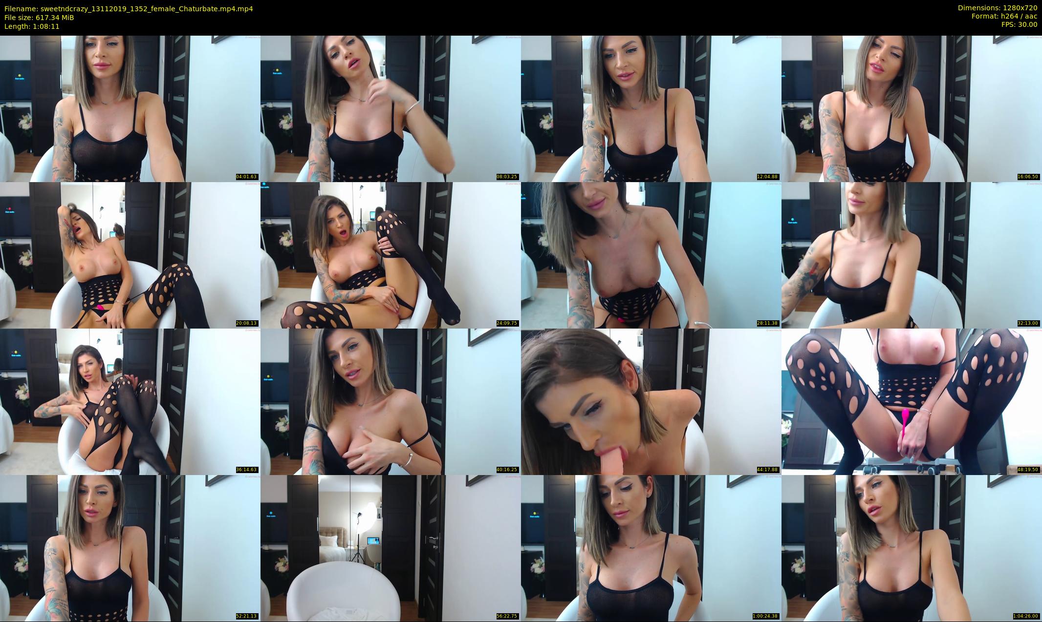 sweetndcrazy — 69 minute Chaturbate female cam show recording, 720p, Nov 13, 2019