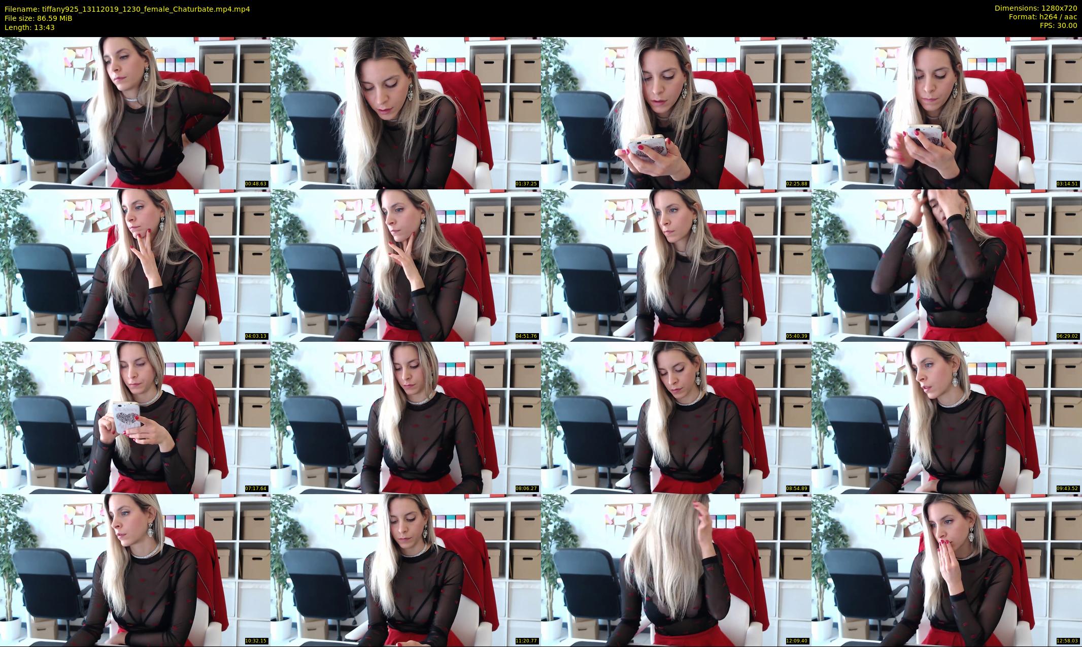 tiffany925 — 14 minute Chaturbate female cam show recording, 720p, Nov 13, 2019