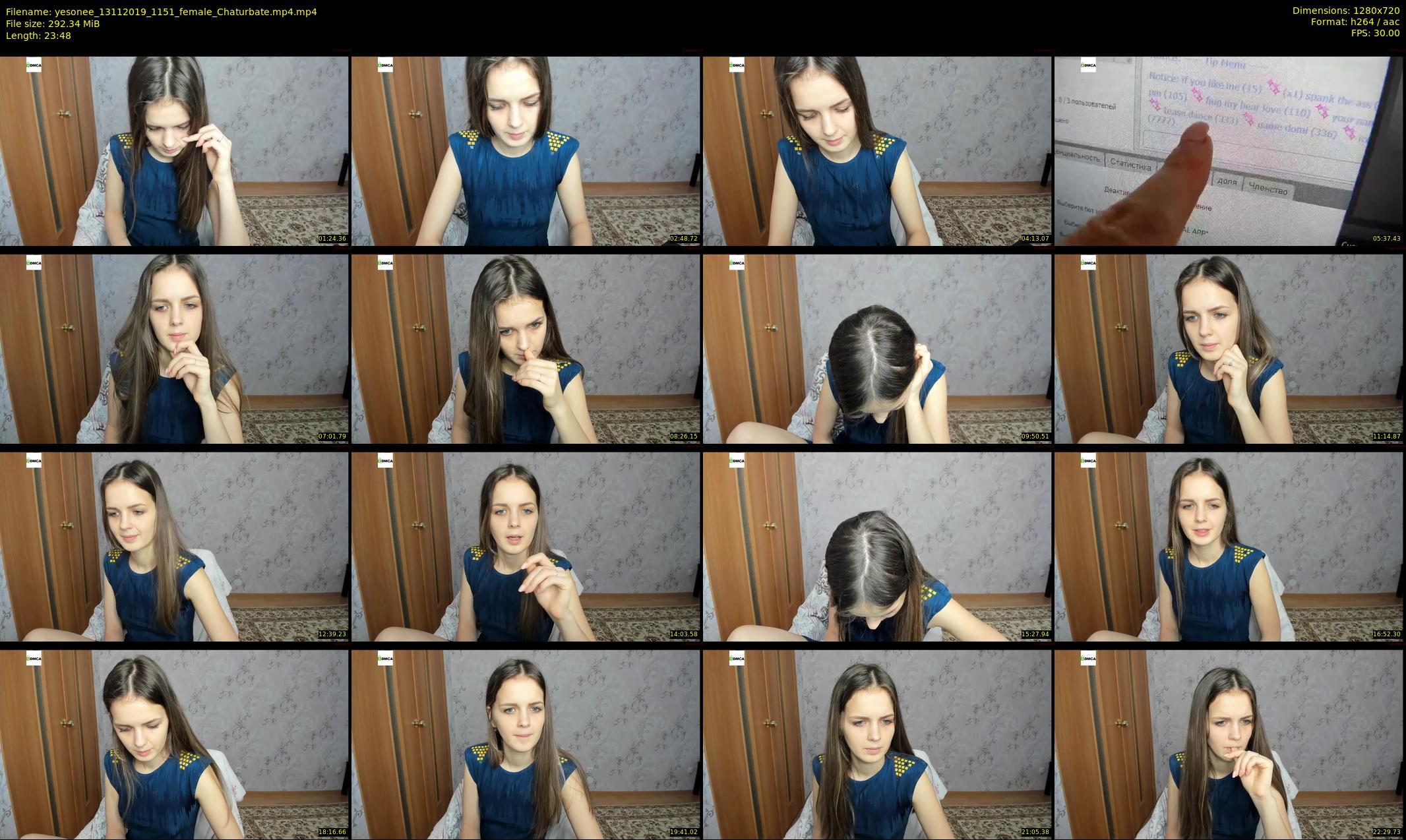 yesonee — 24 minute Chaturbate female cam show recording, 720p, Nov 13, 2019