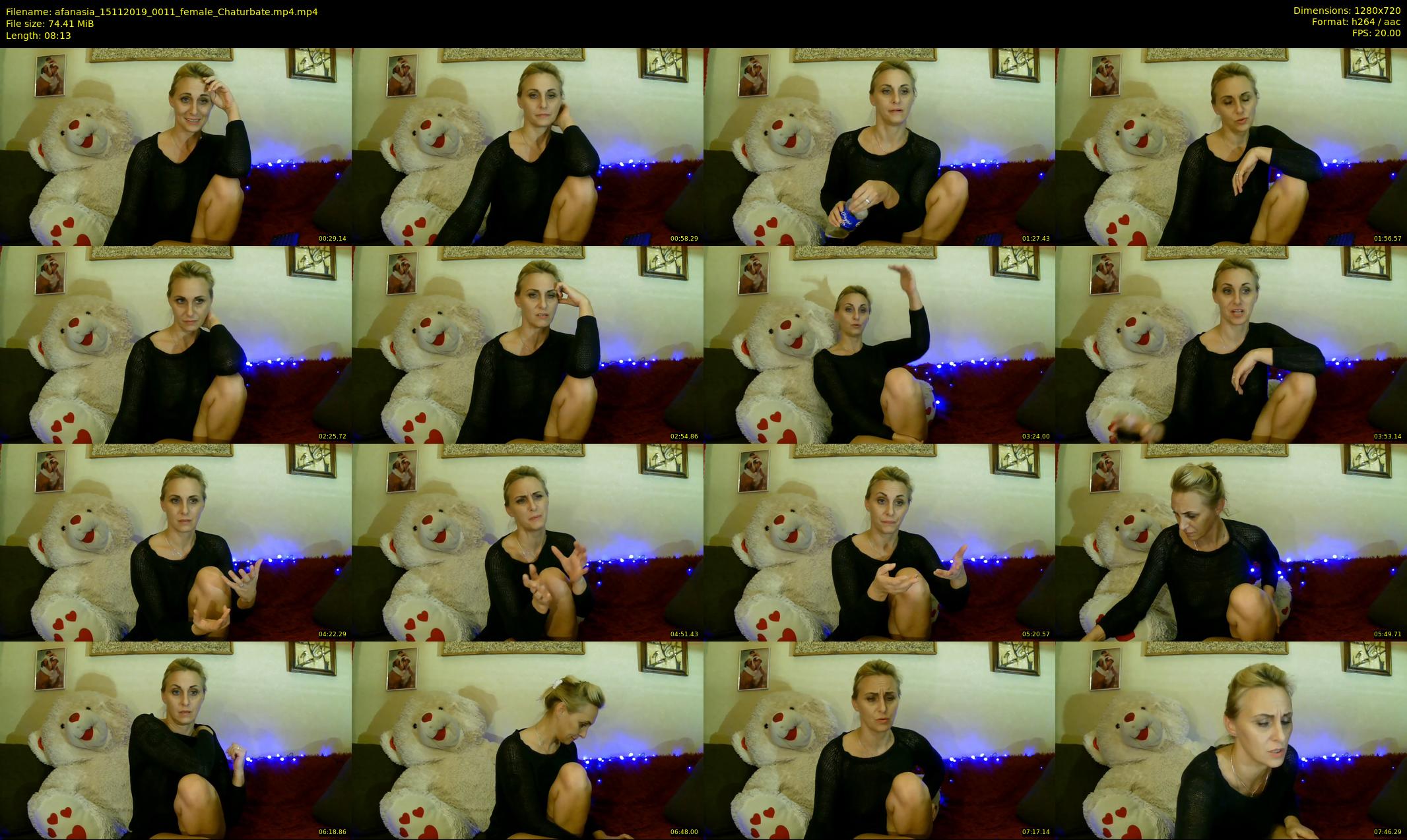 afanasia — 9 minute Chaturbate female cam show recording, 720p, Nov 15, 2019