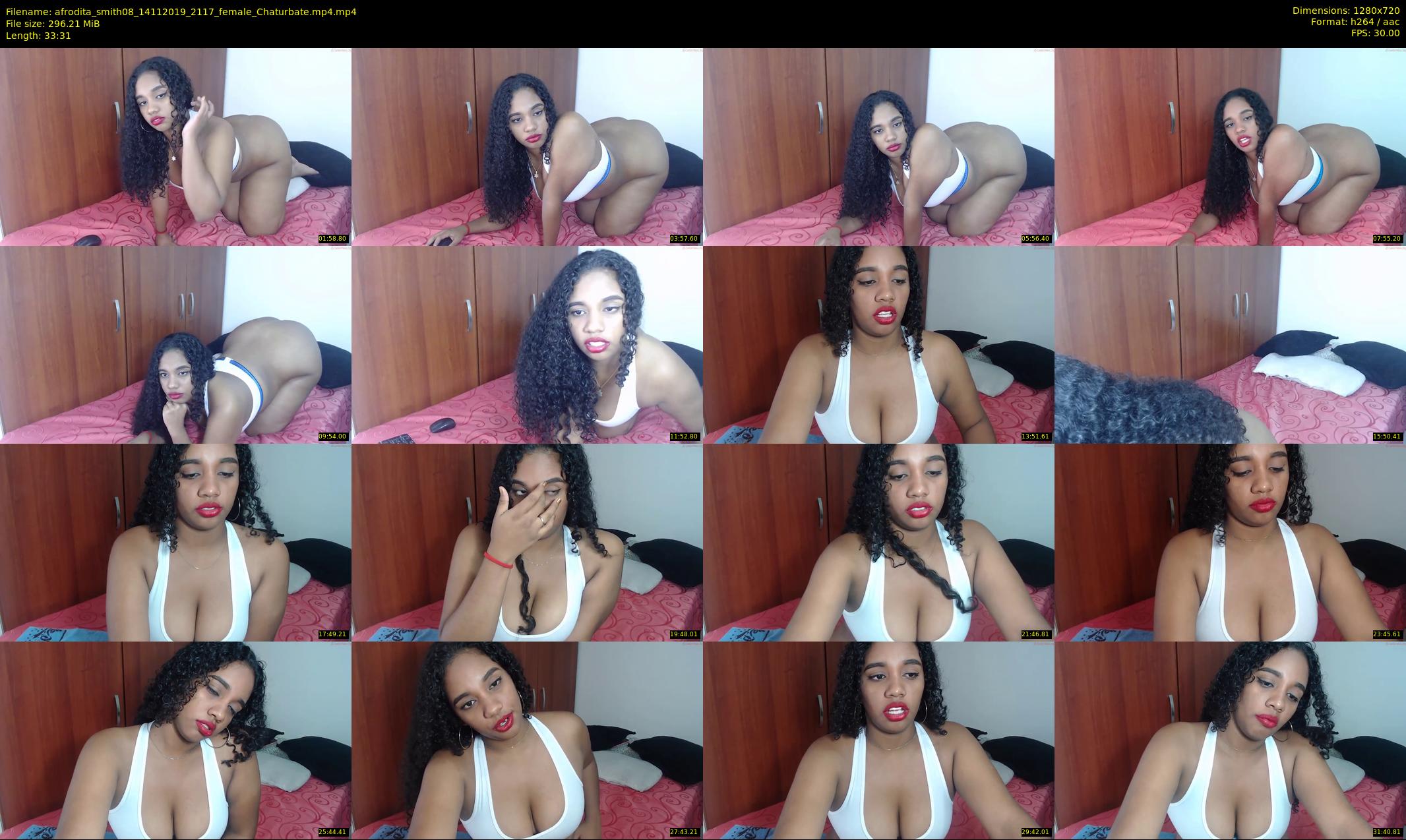 afrodita_smith08 — 34 minute Chaturbate female cam show recording, 720p, Nov 14, 2019