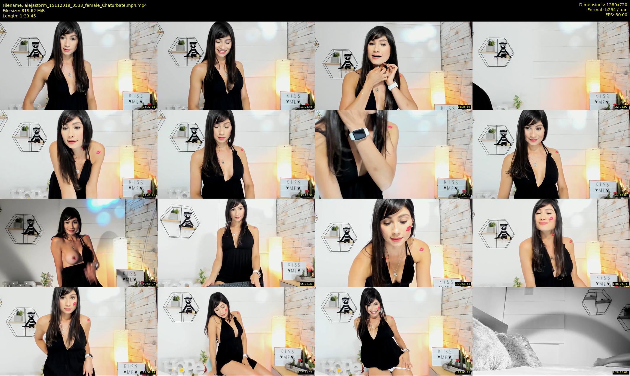 alejastorm — 94 minute Chaturbate female cam show recording, 720p, Nov 15, 2019