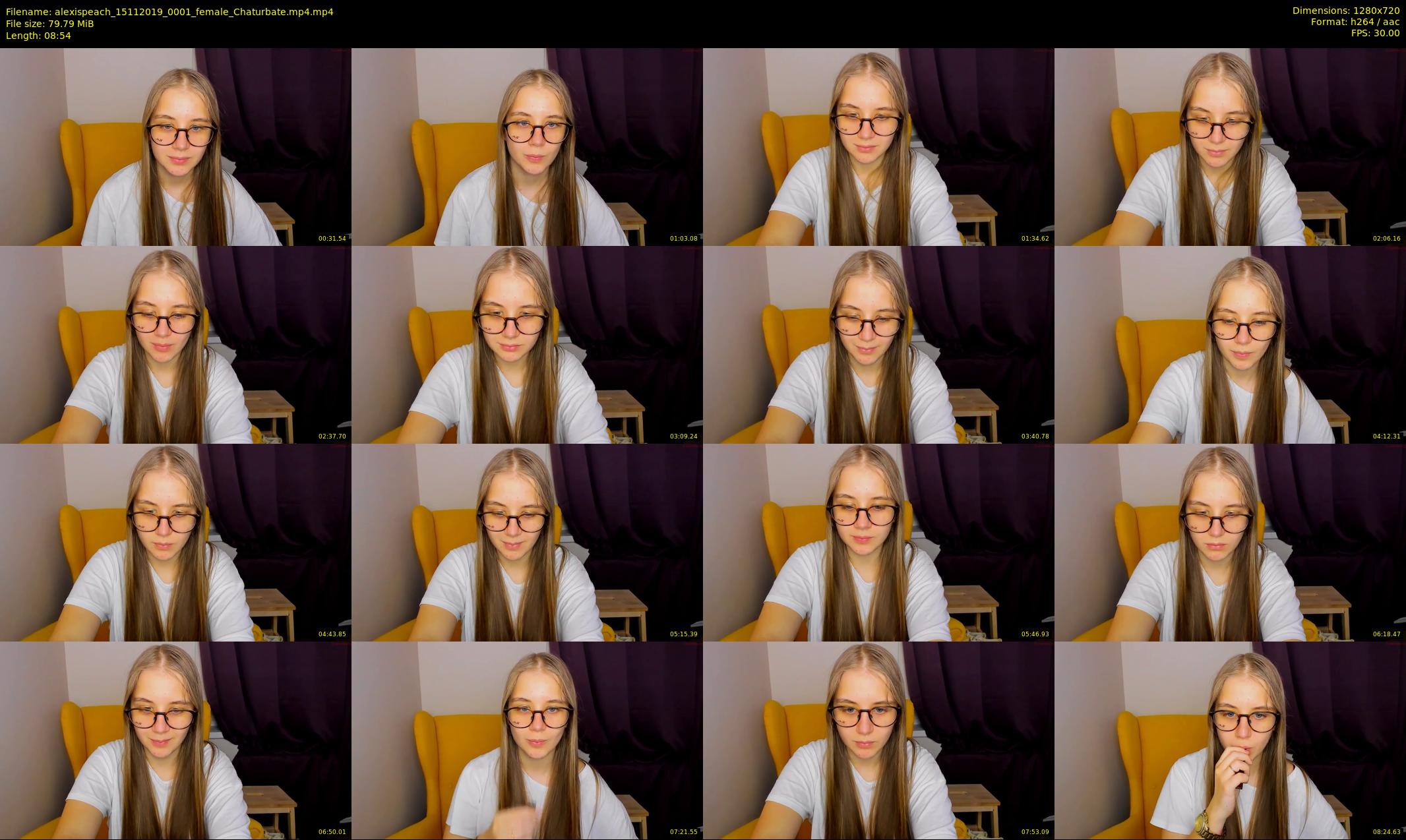 alexispeach — 9 minute Chaturbate female cam show recording, 720p, Nov 15, 2019