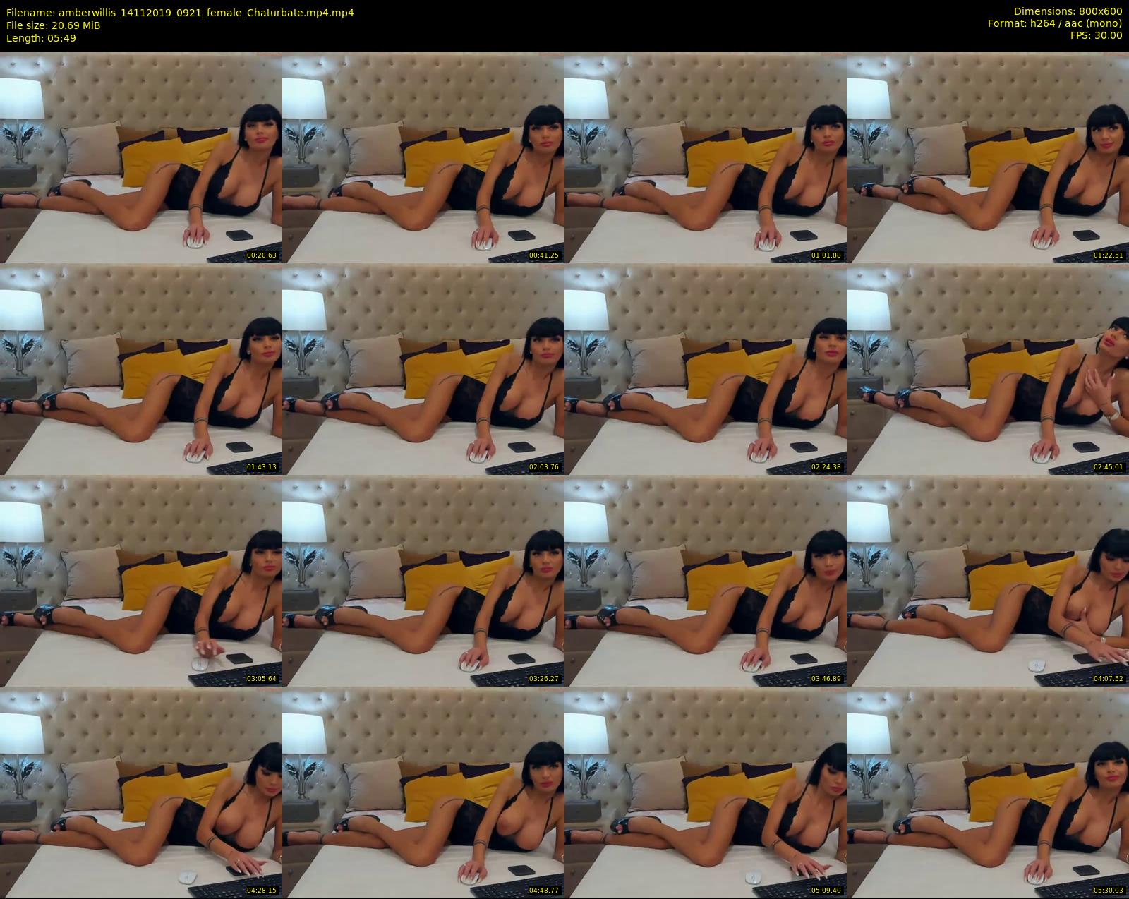 amberwillis — 6 minute Chaturbate female cam show recording, 480p, Nov 14, 2019