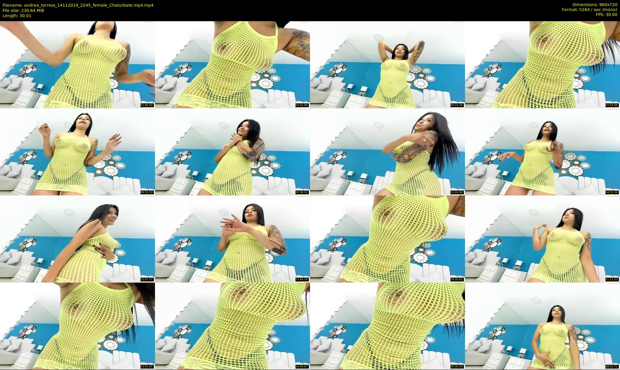 andrea_torress — 31 minute Chaturbate female cam show recording, 720p, Nov 14, 2019