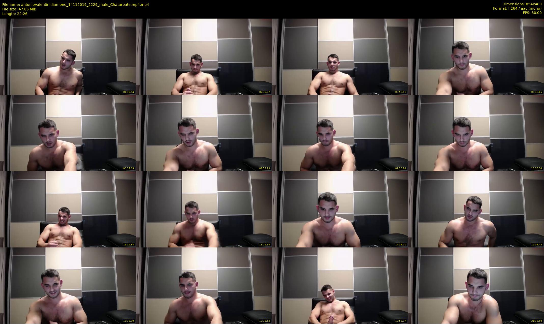 antoniovalentinidiamond — 23 minute Chaturbate male cam show recording, 480p, Nov 14, 2019