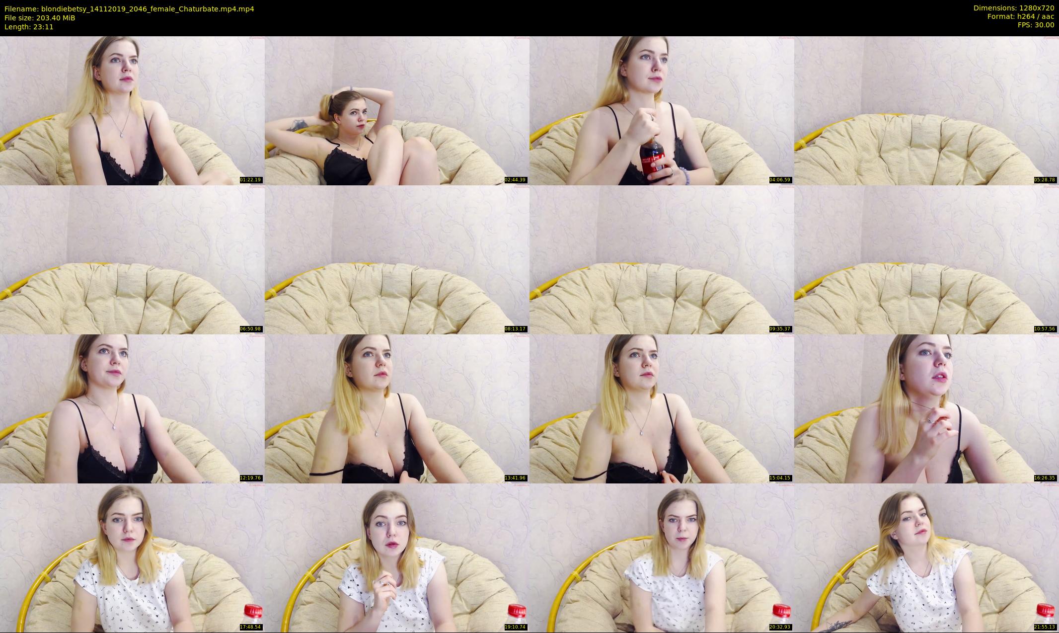 blondiebetsy — 24 minute Chaturbate female cam show recording, 720p, Nov 14, 2019