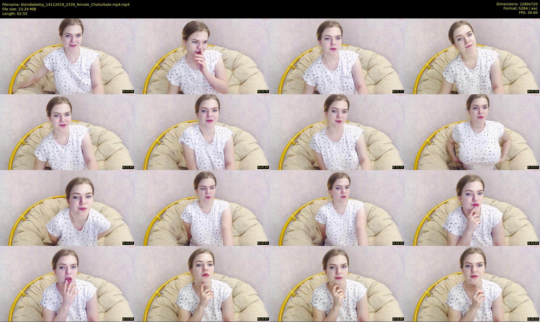 blondiebetsy — 3 minute Chaturbate female cam show recording, 720p, Nov 14, 2019