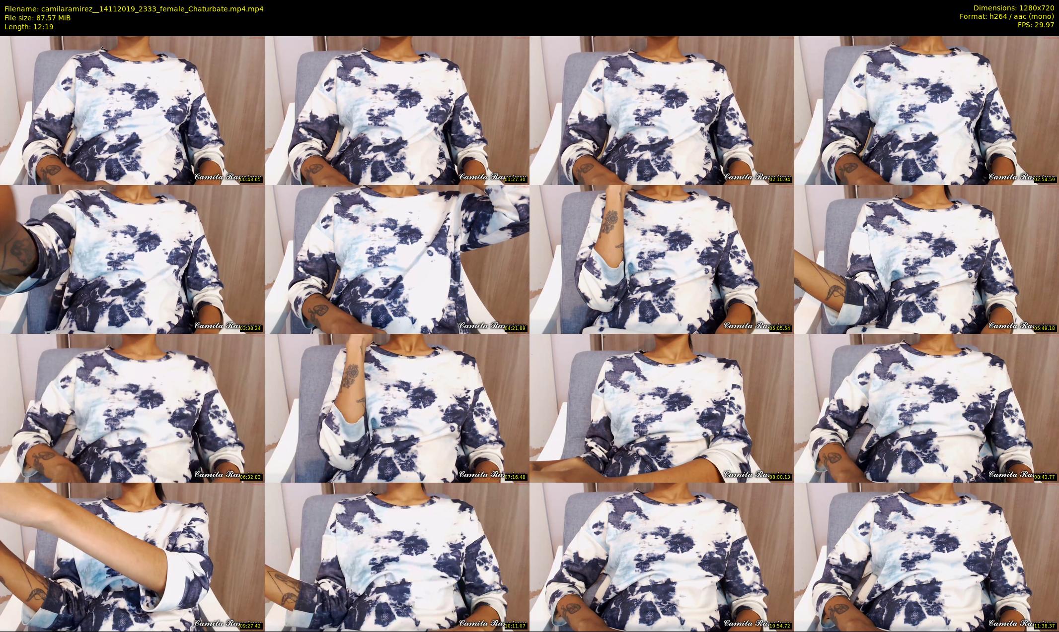 camilaramirez_ — 13 minute Chaturbate female cam show recording, 720p, Nov 14, 2019