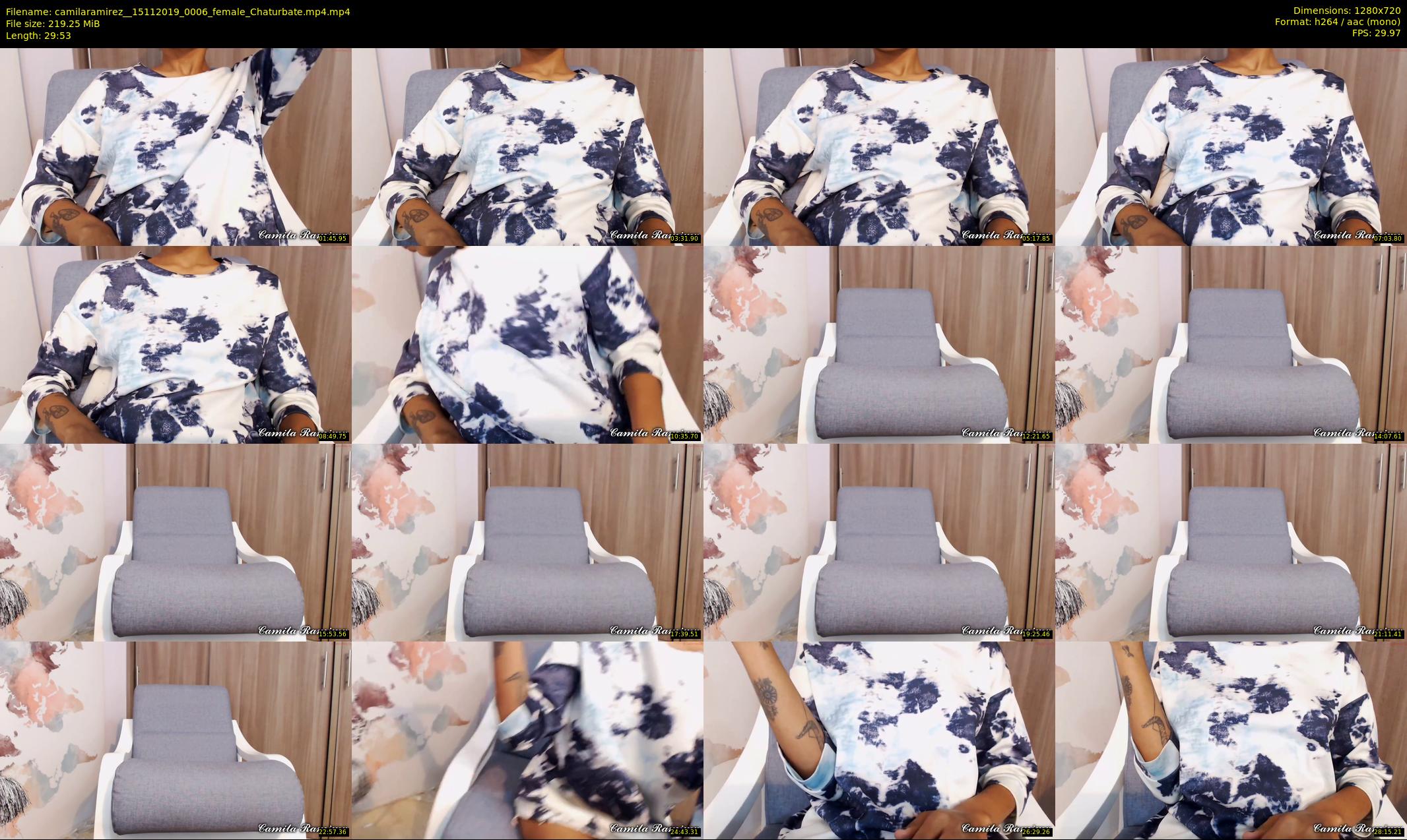 camilaramirez_ — 30 minute Chaturbate female cam show recording, 720p, Nov 15, 2019