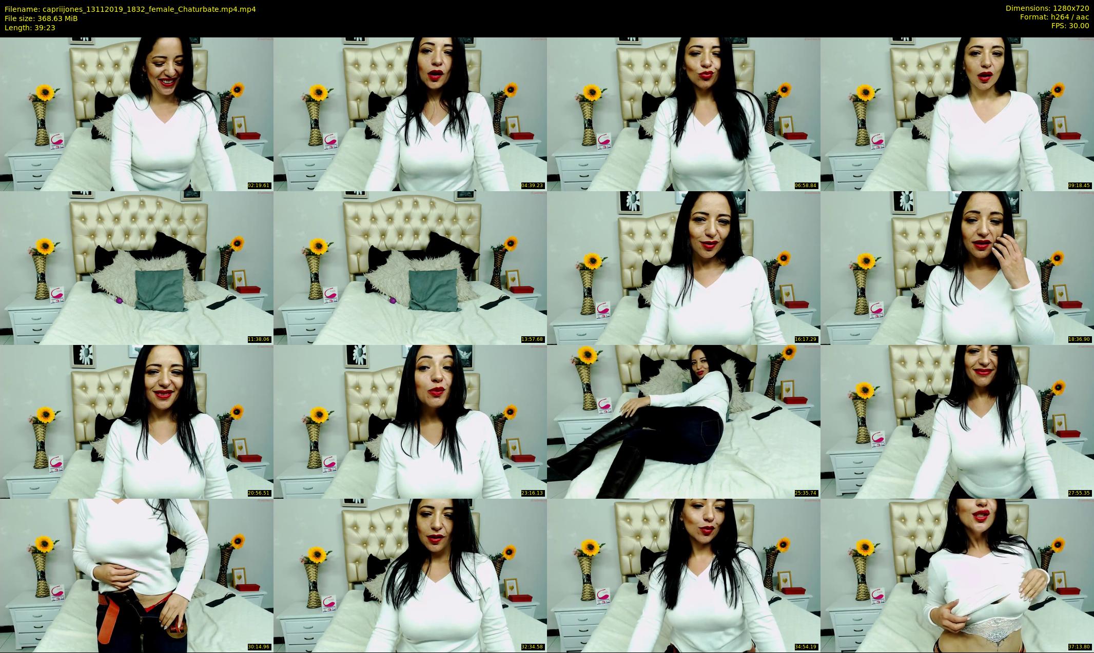 capriijones — 40 minute Chaturbate female cam show recording, 720p, Nov 13, 2019