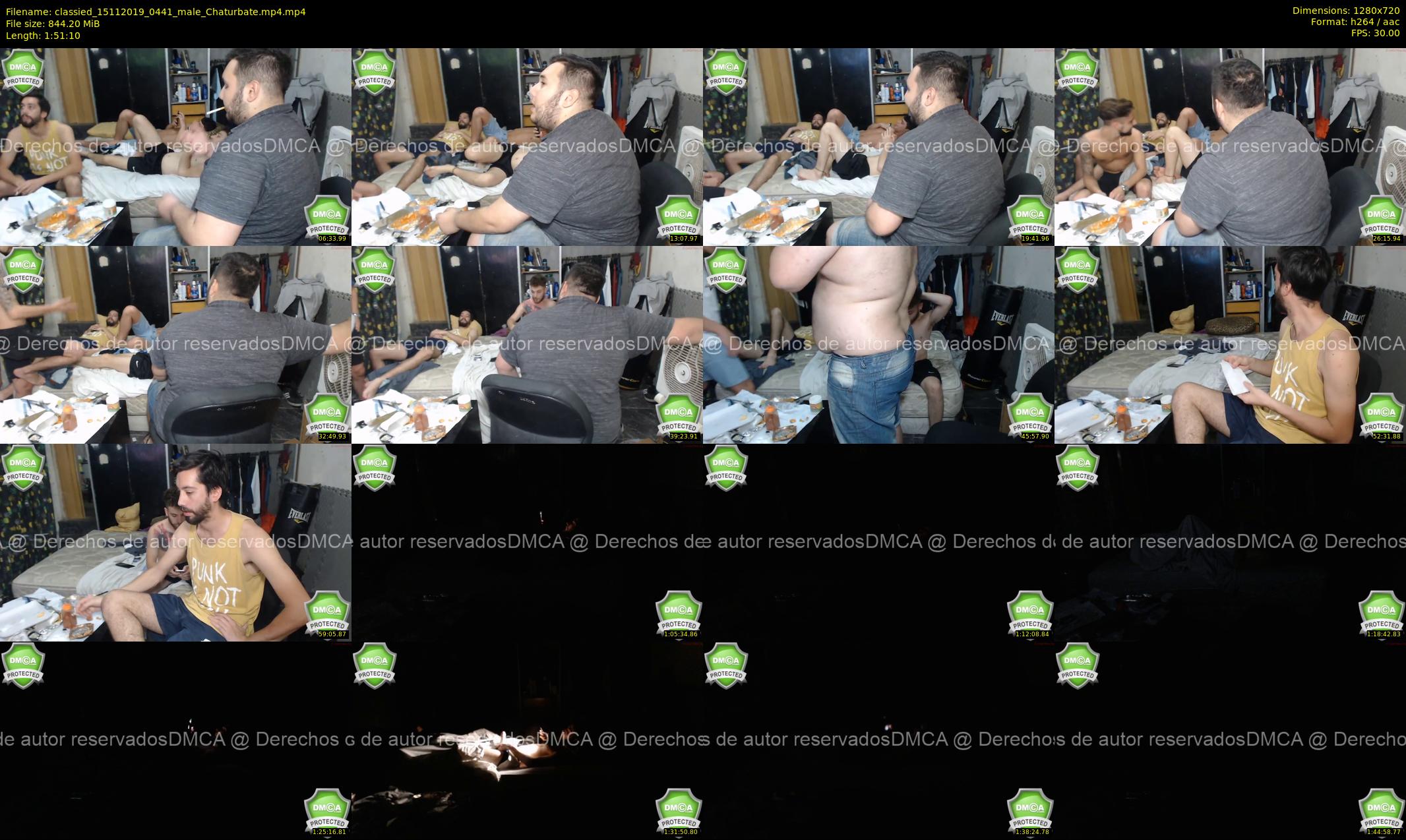 classied — 112 minute Chaturbate male cam show recording, 720p, Nov 15, 2019