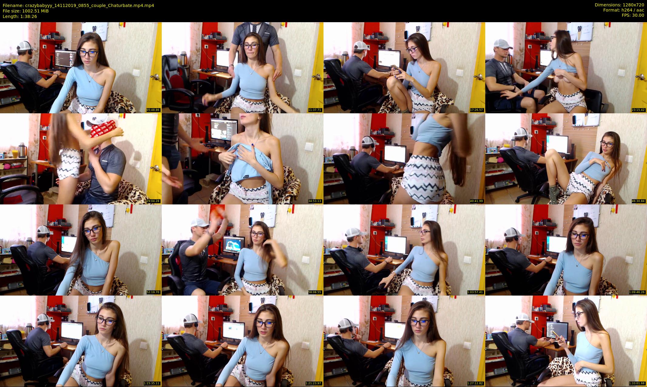crazybabyyy — 99 minute Chaturbate couple cam show recording, 720p, Nov 14, 2019