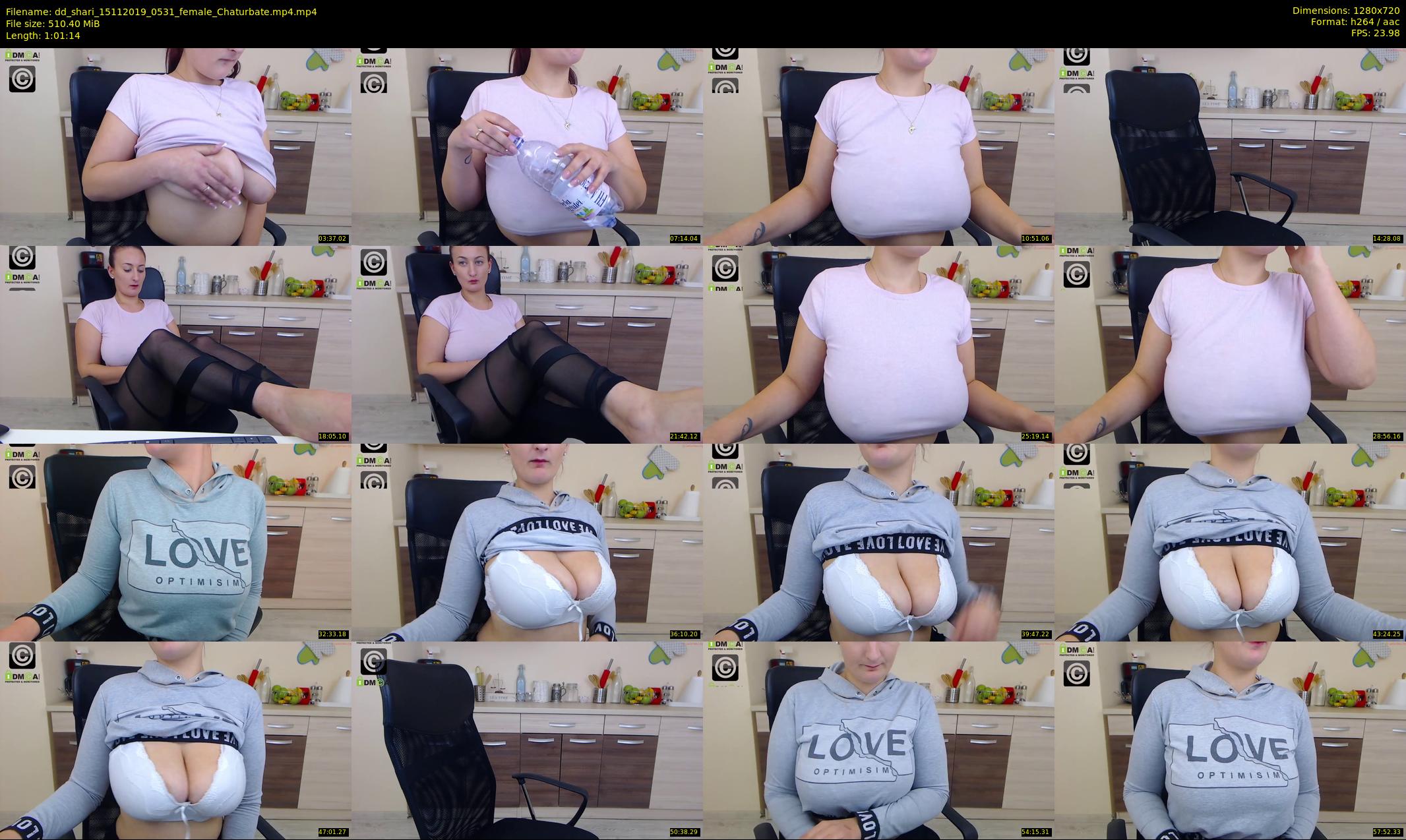 dd_shari — 62 minute Chaturbate female cam show recording, 720p, Nov 15, 2019