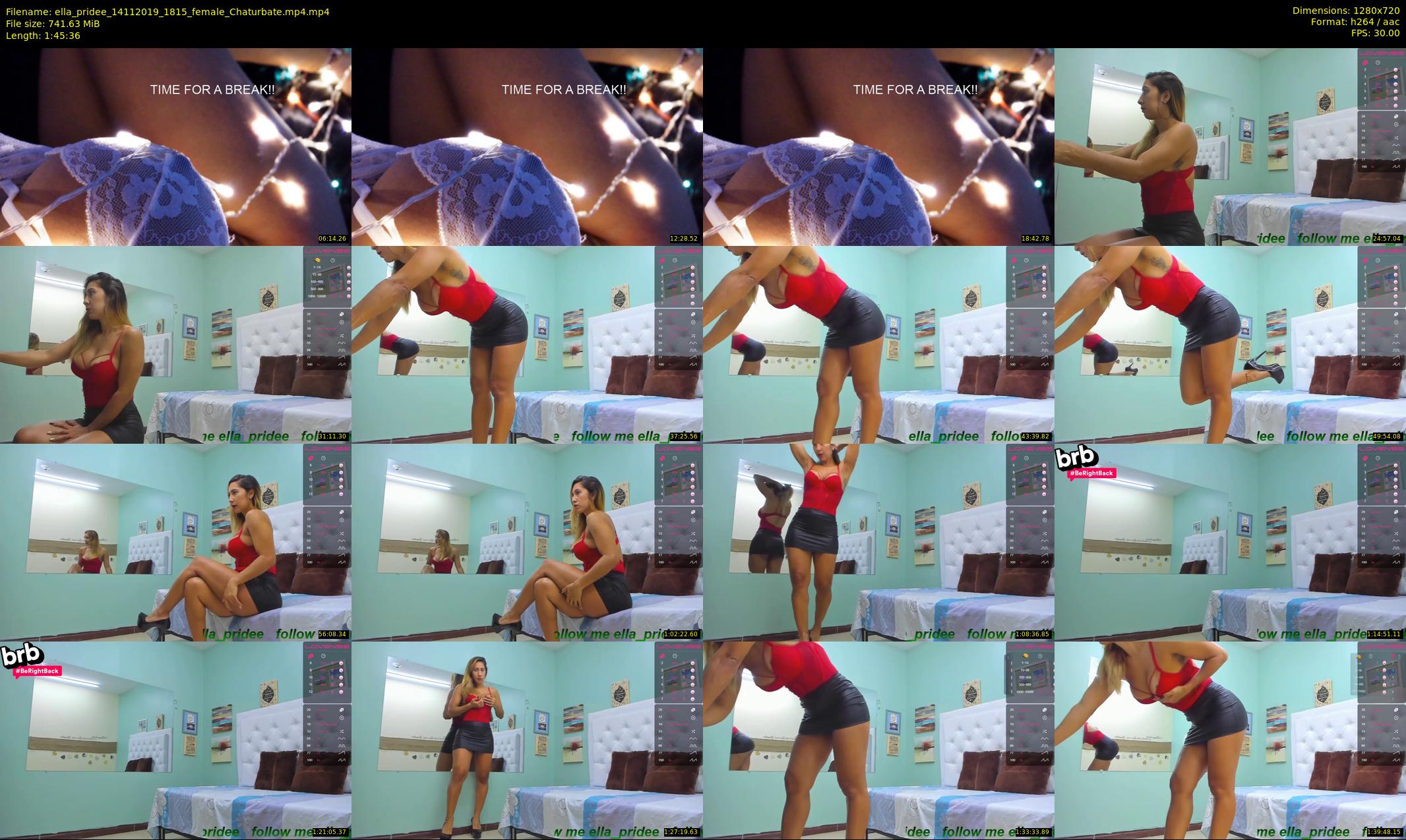 ella_pridee — 106 minute Chaturbate female cam show recording, 720p, Nov 14, 2019