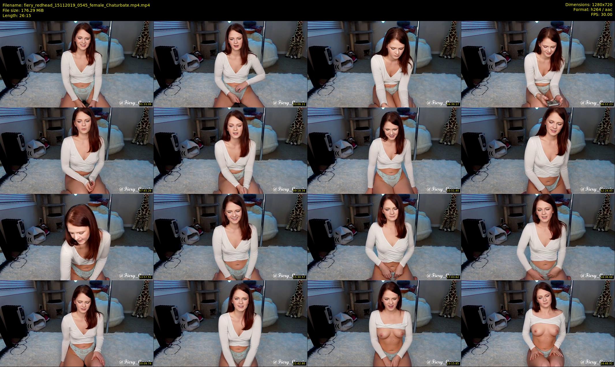 fiery_redhead — 27 minute Chaturbate female cam show recording, 720p, Nov 15, 2019
