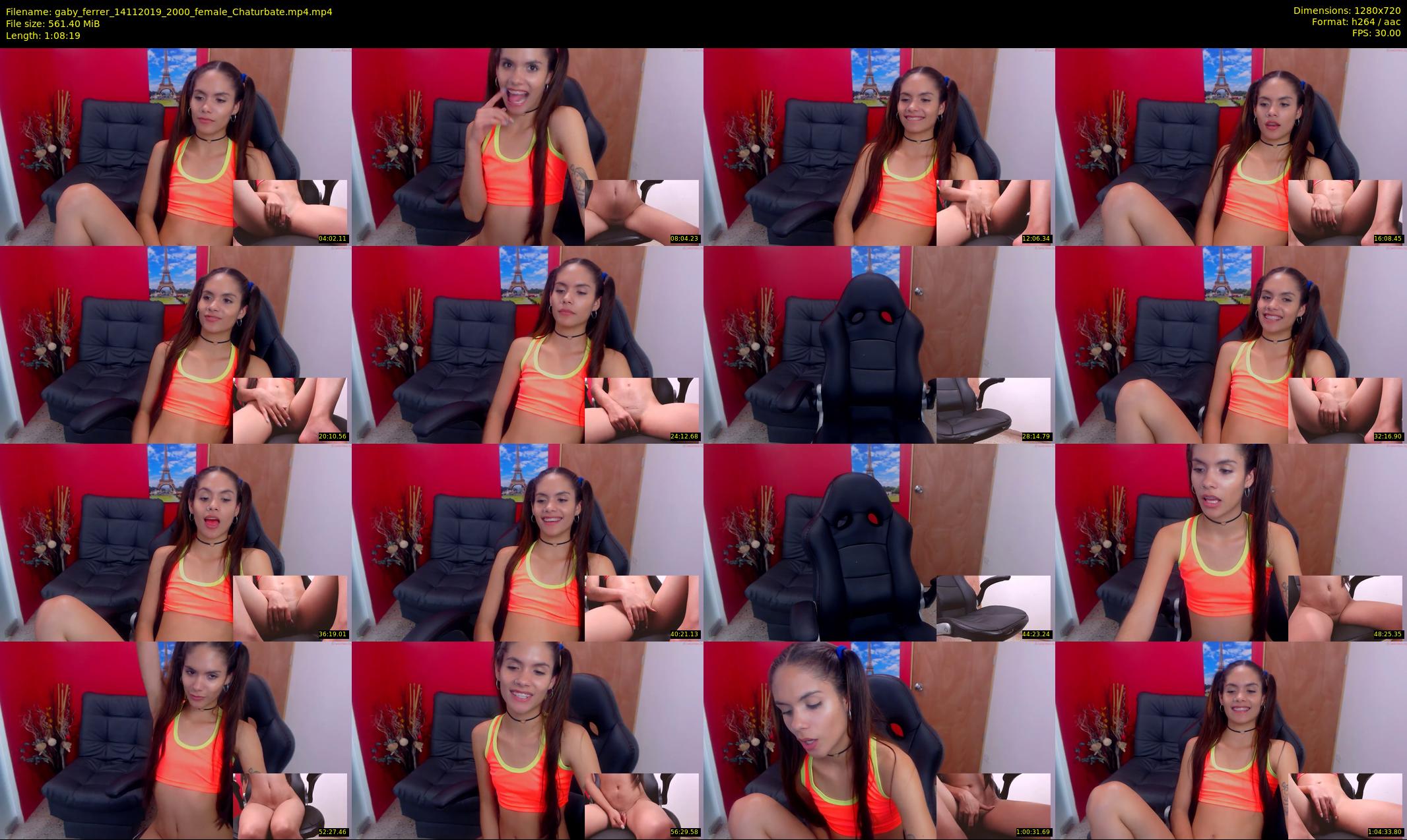 gaby_ferrer — 69 minute Chaturbate female cam show recording, 720p, Nov 14, 2019