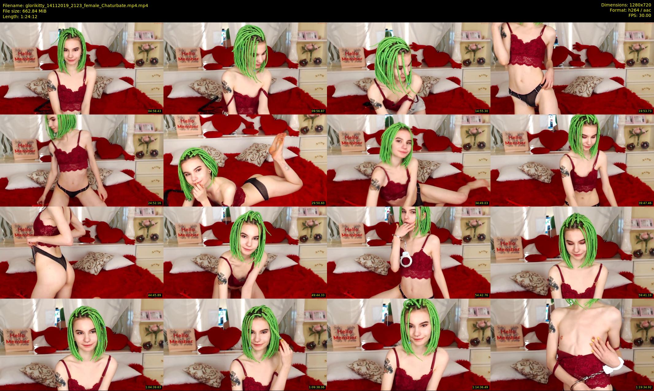 glorikitty — 85 minute Chaturbate female cam show recording, 720p, Nov 14, 2019