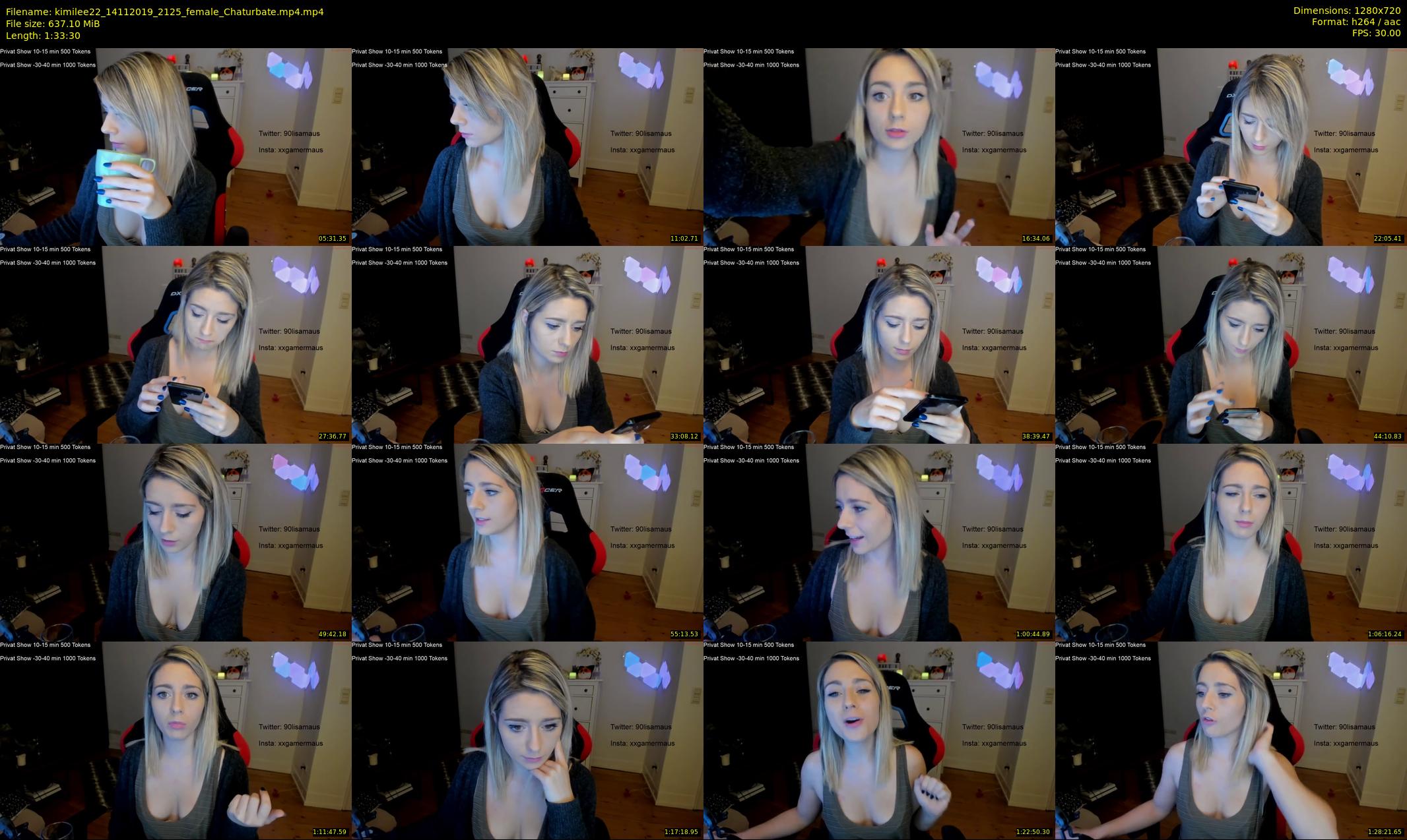 kimilee22 — 94 minute Chaturbate female cam show recording, 720p, Nov 14, 2019