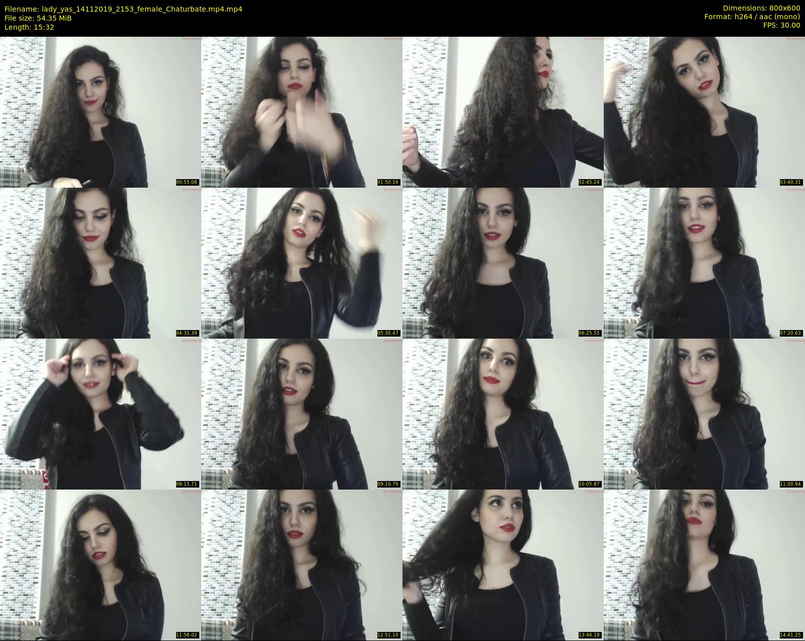 lady_yas — 16 minute Chaturbate female cam show recording, 480p, Nov 14, 2019