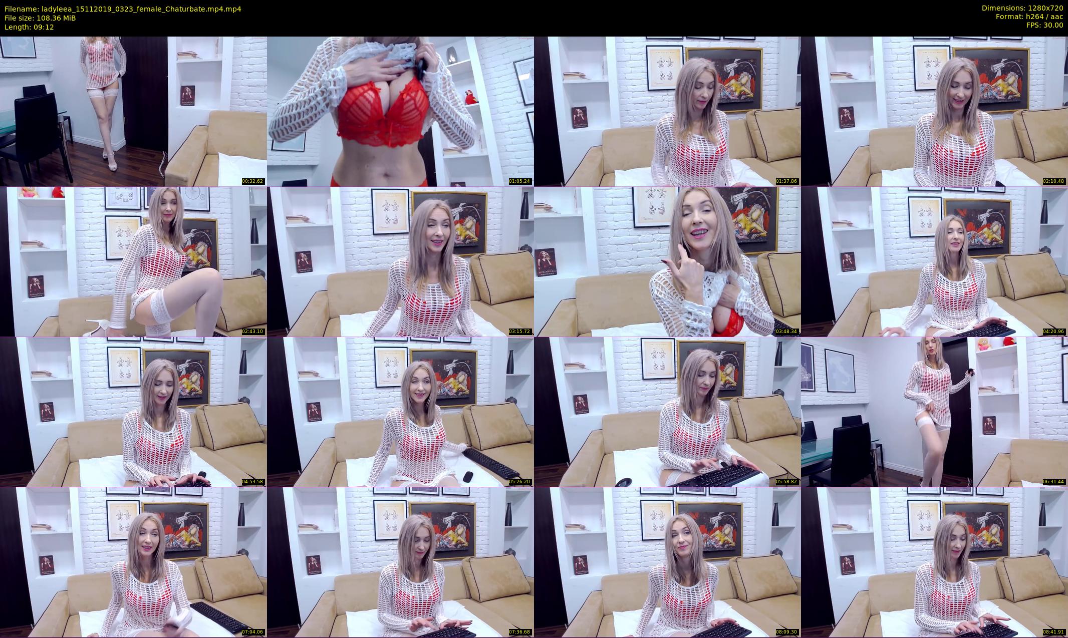 ladyleea — 10 minute Chaturbate female cam show recording, 720p, Nov 15, 2019