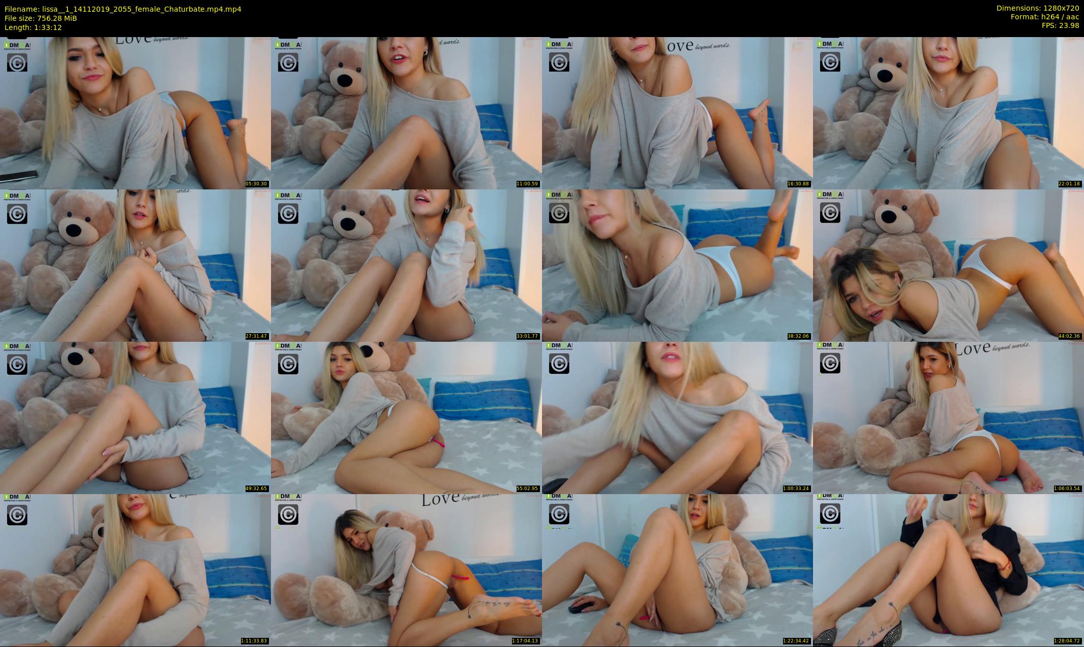 lissa__1 — 94 minute Chaturbate female cam show recording, 720p, Nov 14, 2019