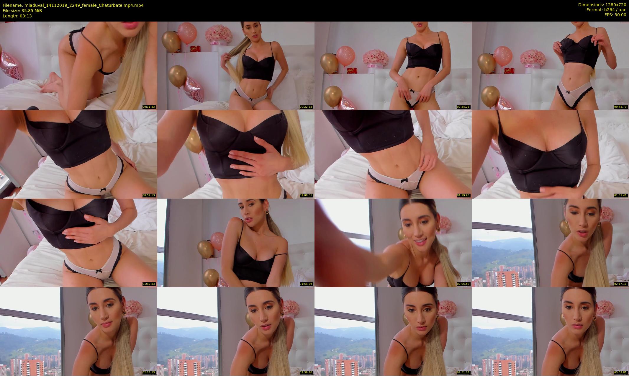 miaduval — 4 minute Chaturbate female cam show recording, 720p, Nov 14, 2019