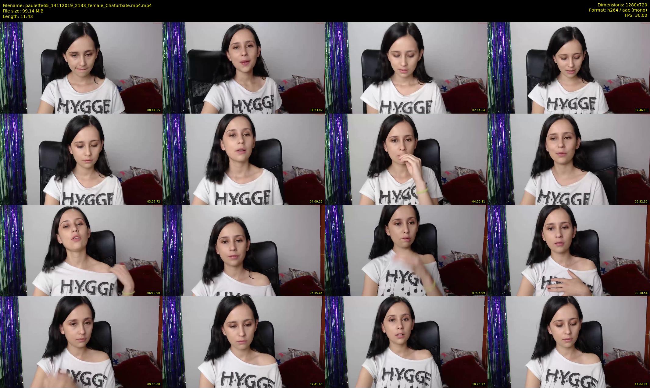 paulette65 — 12 minute Chaturbate female cam show recording, 720p, Nov 14, 2019