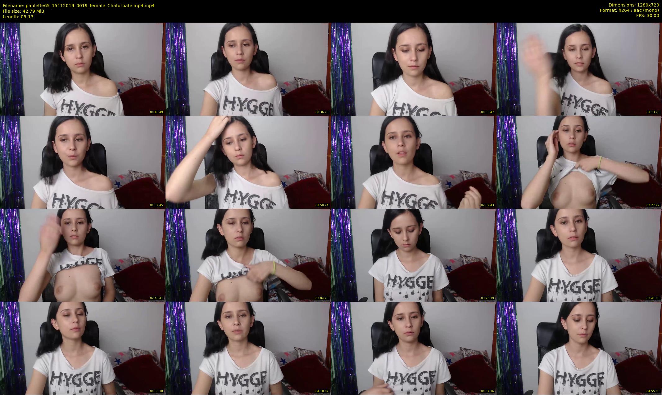 paulette65 — 6 minute Chaturbate female cam show recording, 720p, Nov 15, 2019