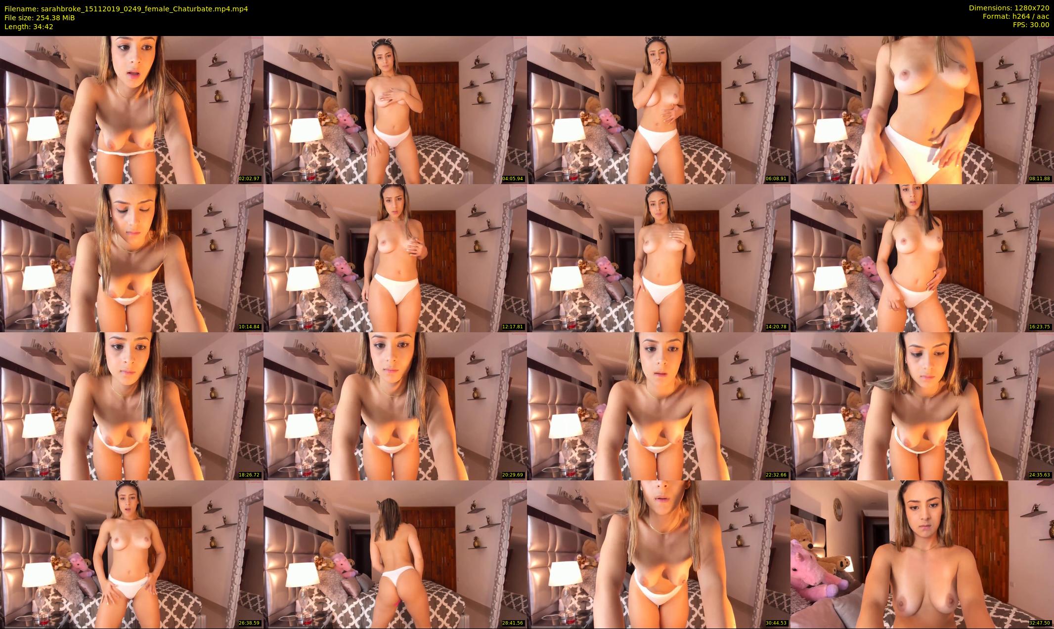 sarahbroke — 35 minute Chaturbate female cam show recording, 720p, Nov 15, 2019