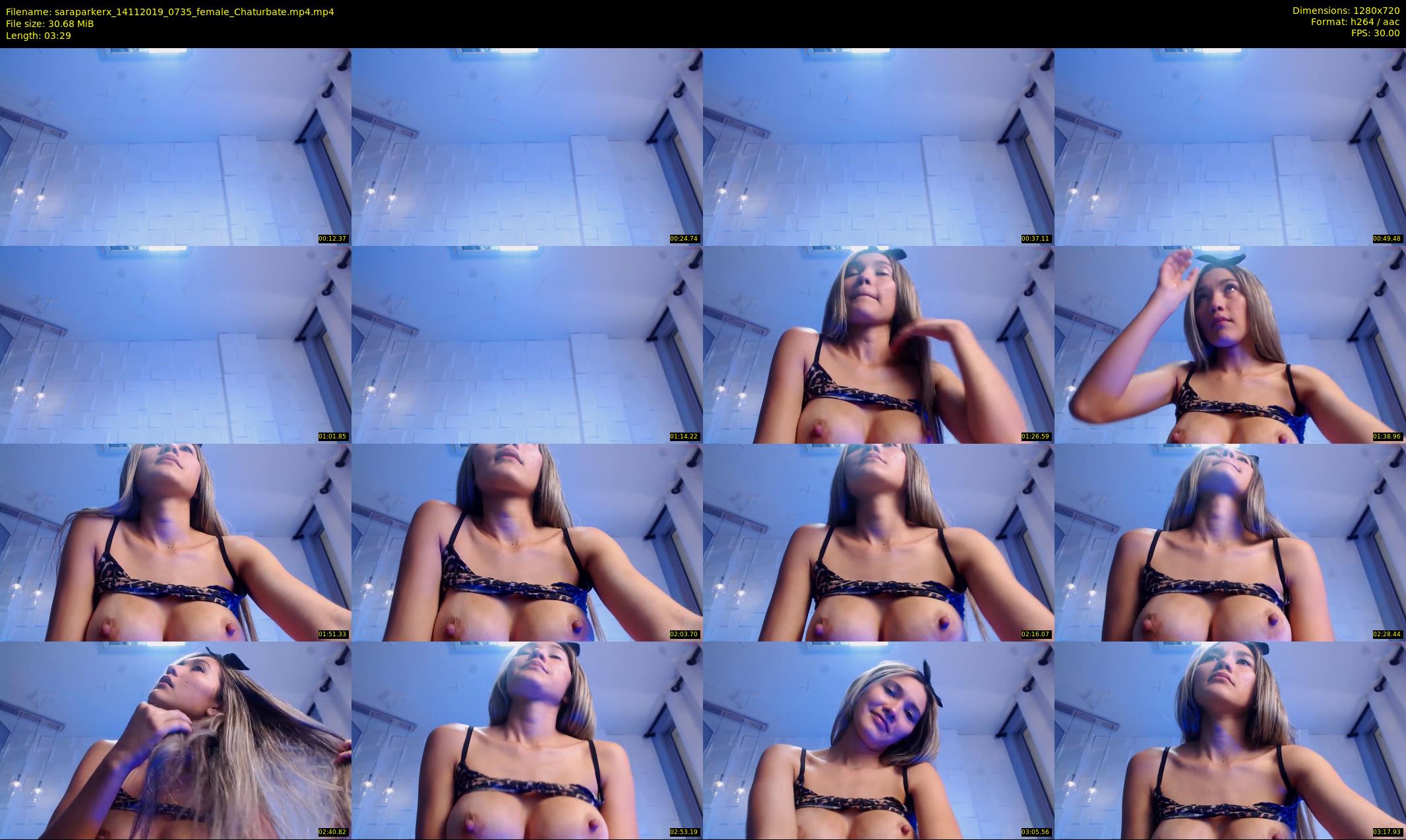 saraparkerx — 4 minute Chaturbate female cam show recording, 720p, Nov 14, 2019