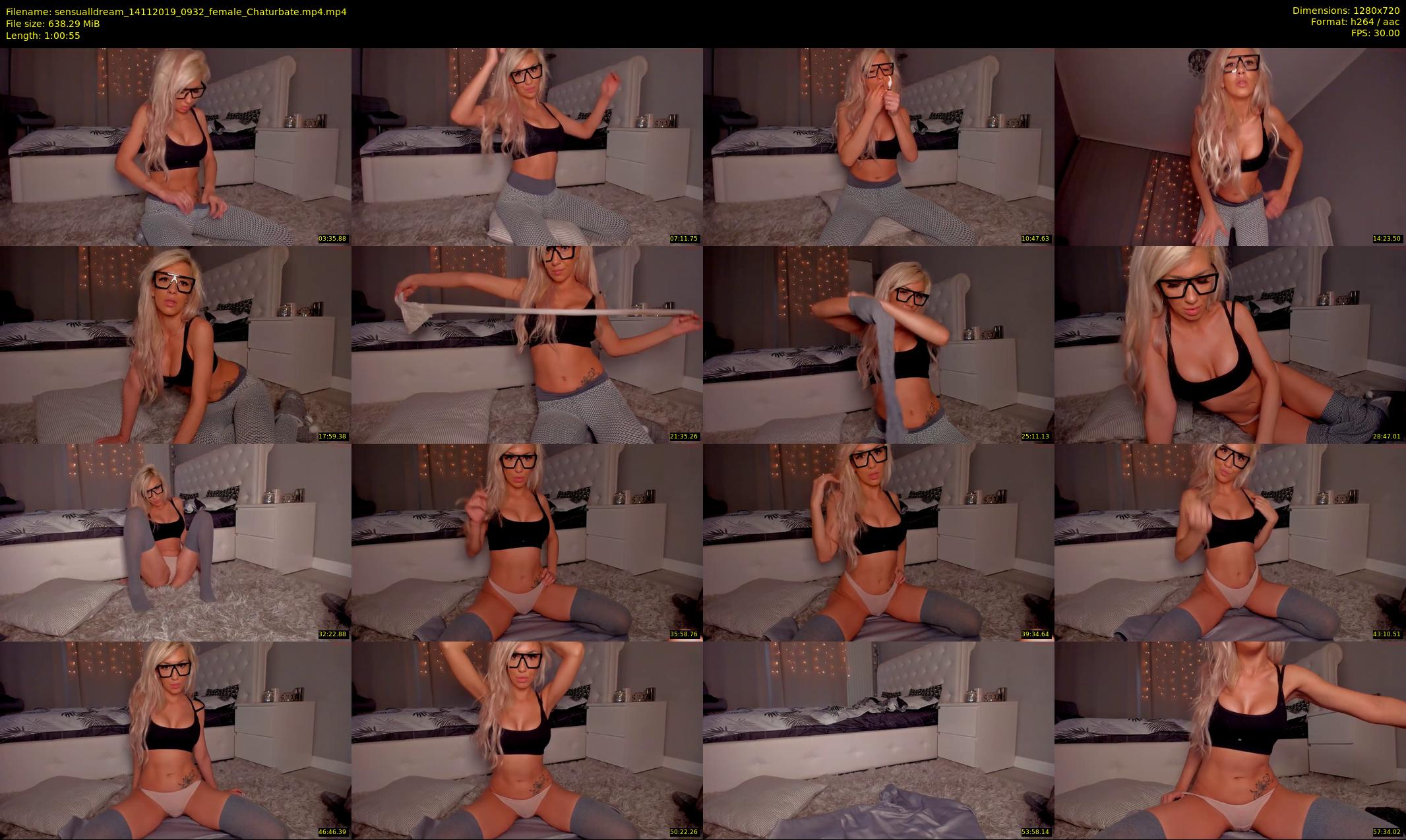sensualldream — 61 minute Chaturbate female cam show recording, 720p, Nov 14, 2019
