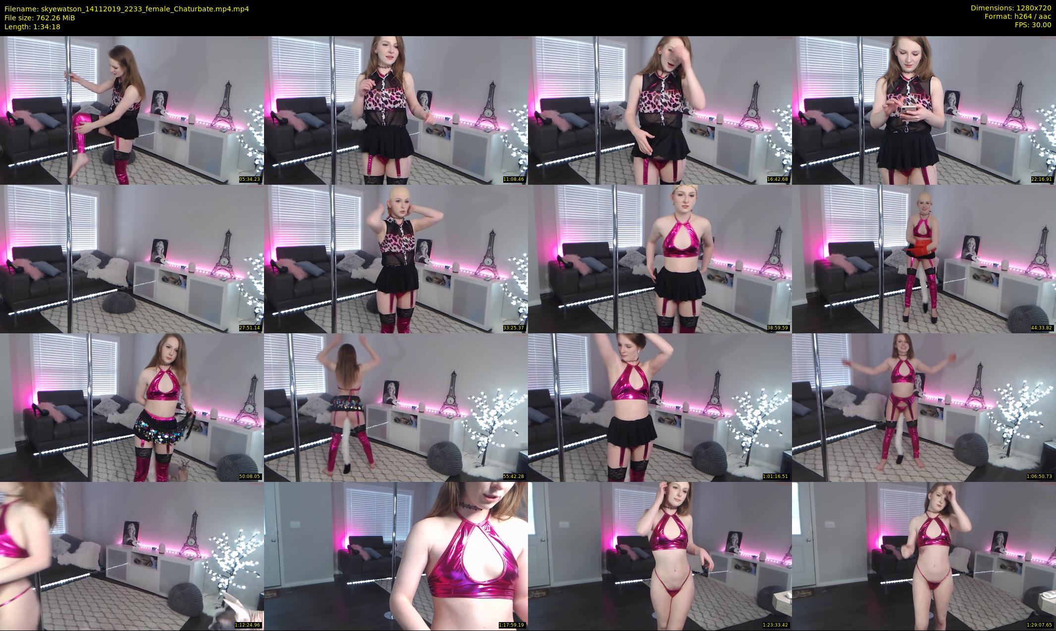 skyewatson — 95 minute Chaturbate female cam show recording, 720p, Nov 14, 2019
