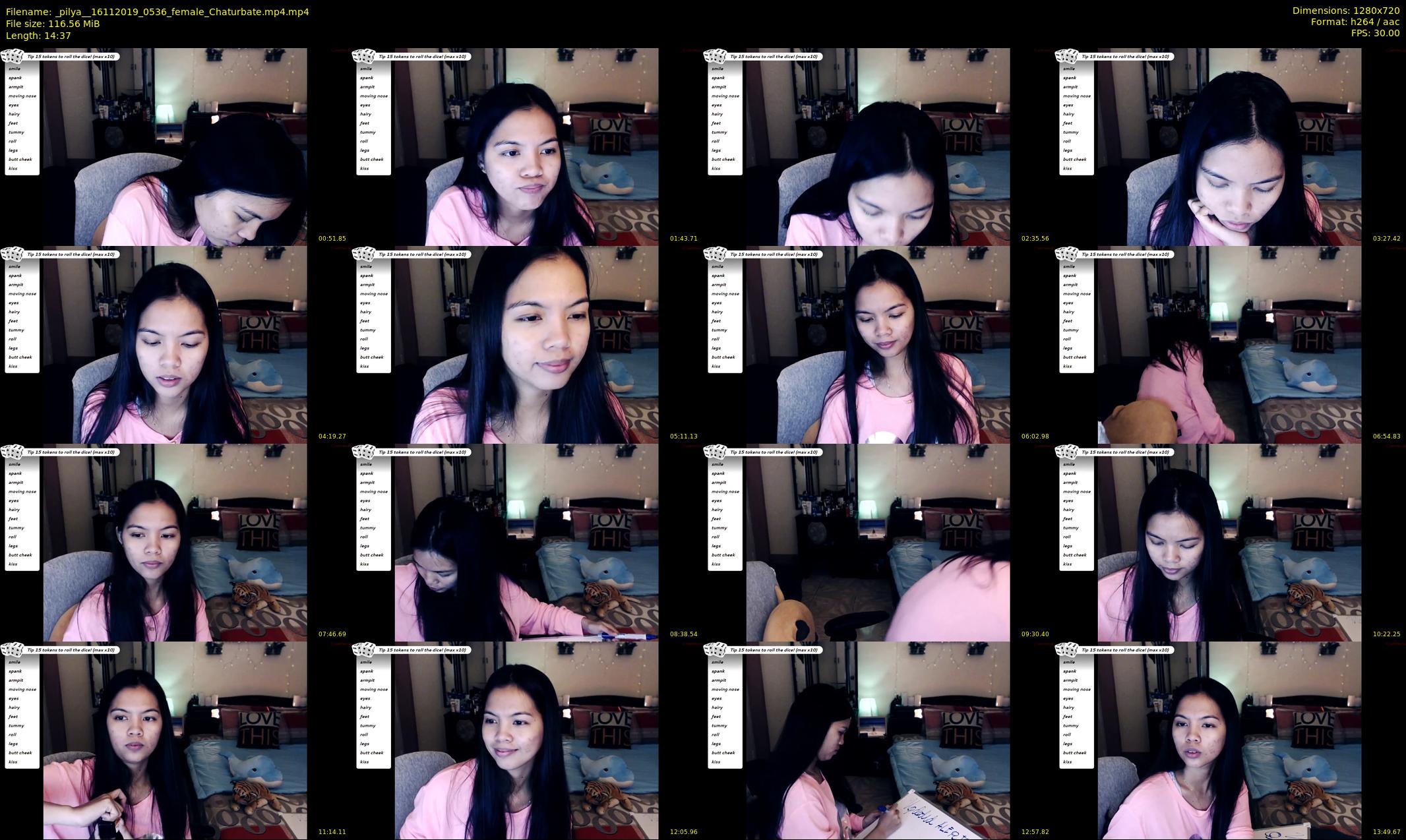 _pilya_ — 15 minute Chaturbate female cam show recording, 720p, Nov 16, 2019