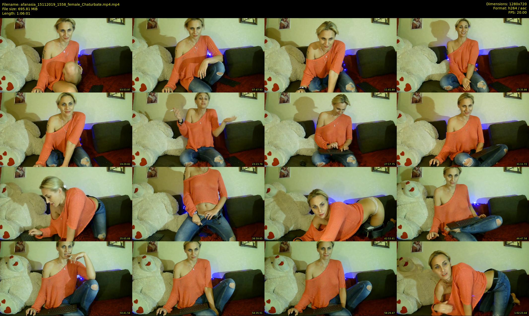 afanasia — 67 minute Chaturbate female cam show recording, 720p, Nov 15, 2019