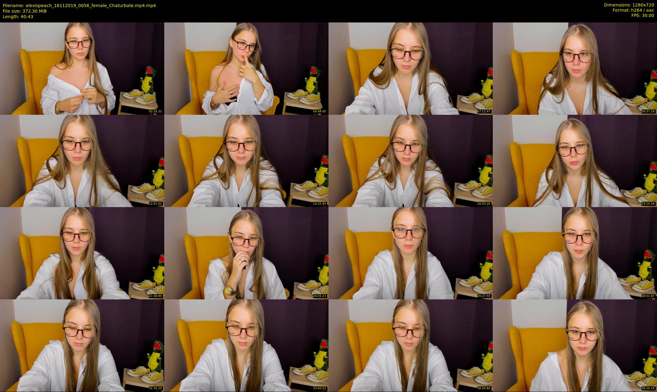 alexispeach — 41 minute Chaturbate female cam show recording, 720p, Nov 16, 2019