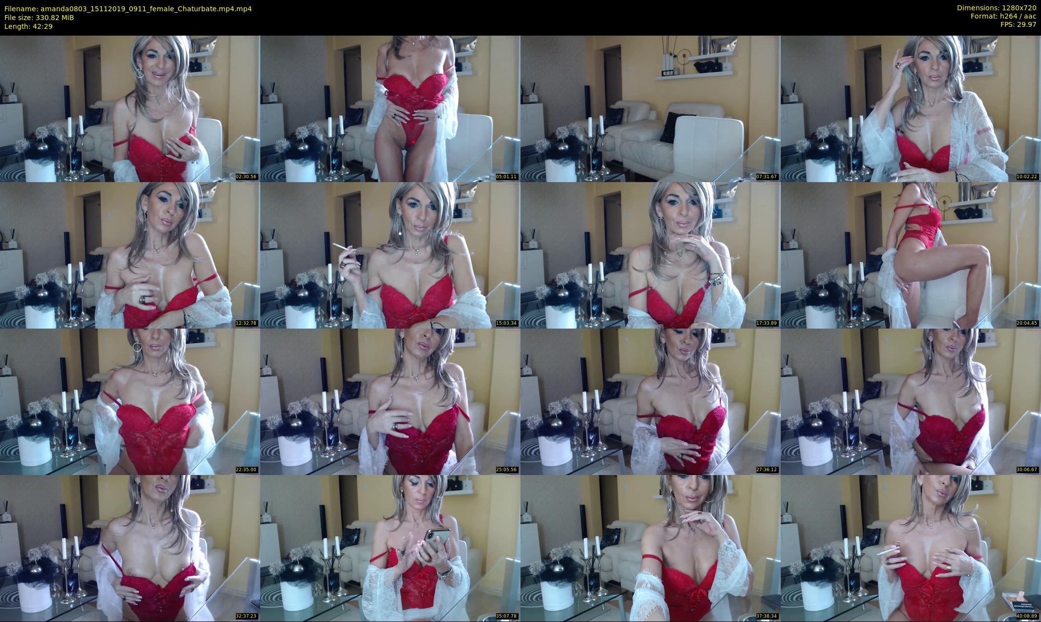 amanda0803 — 43 minute Chaturbate female cam show recording, 720p, Nov 15, 2019