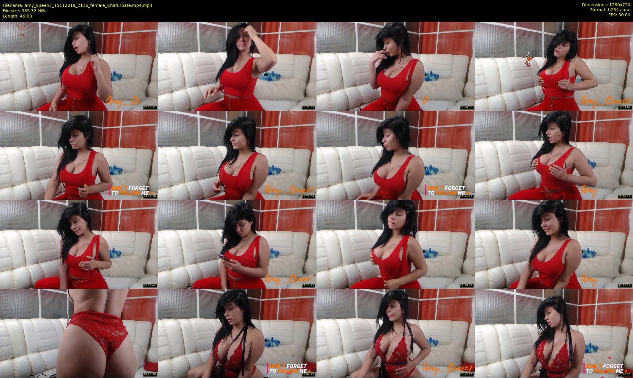 amy_queen7 — 47 minute Chaturbate female cam show recording, 720p, Nov 15, 2019