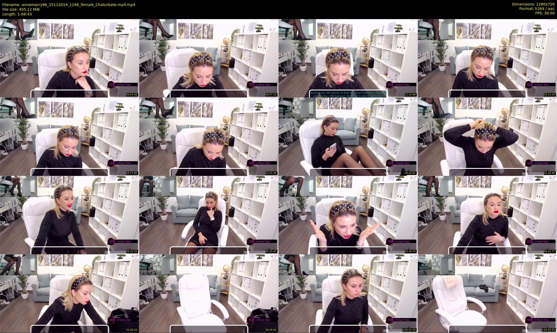 annemarry96 — 69 minute Chaturbate female cam show recording, 720p, Nov 15, 2019