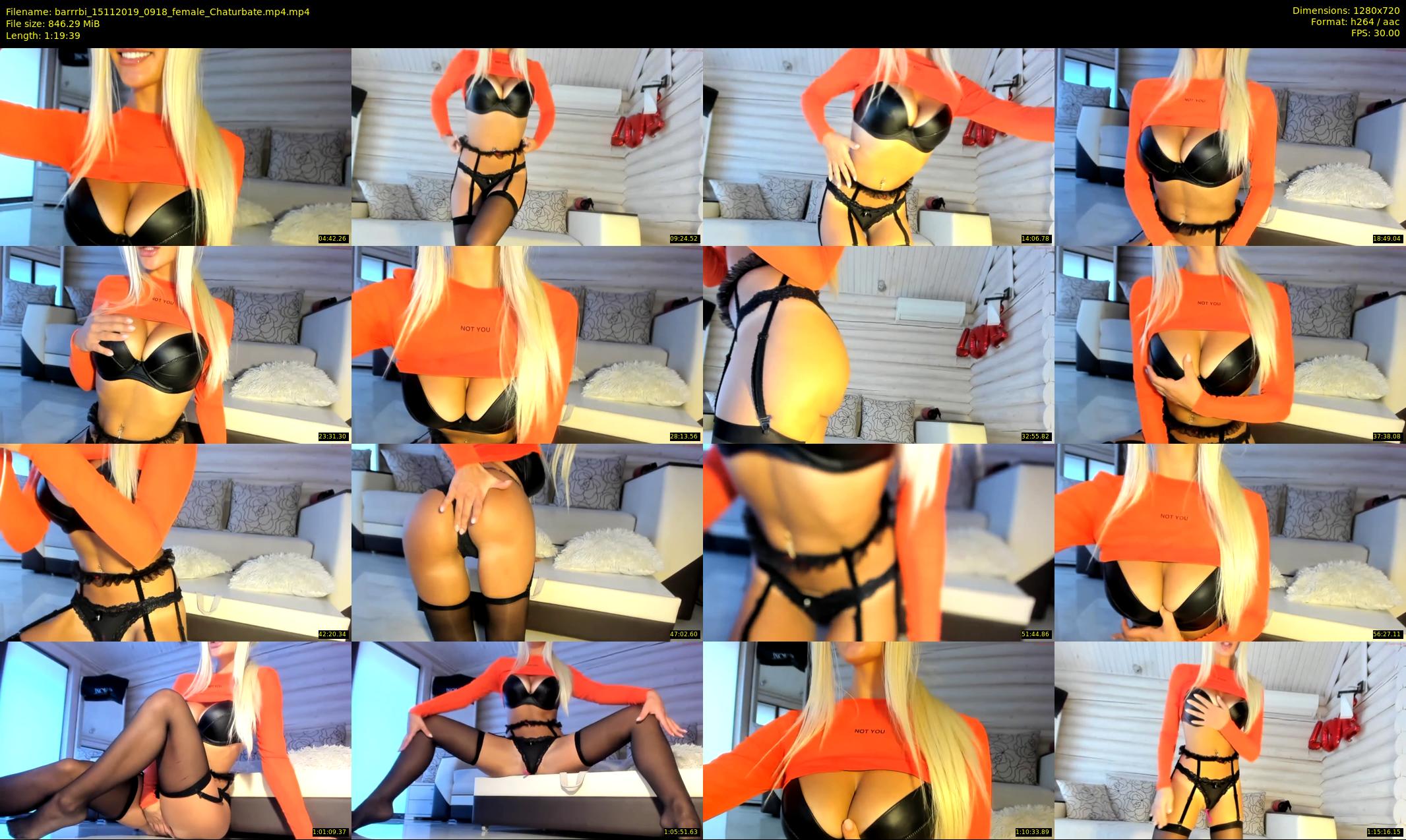 barrrbi — 80 minute Chaturbate female cam show recording, 720p, Nov 15, 2019