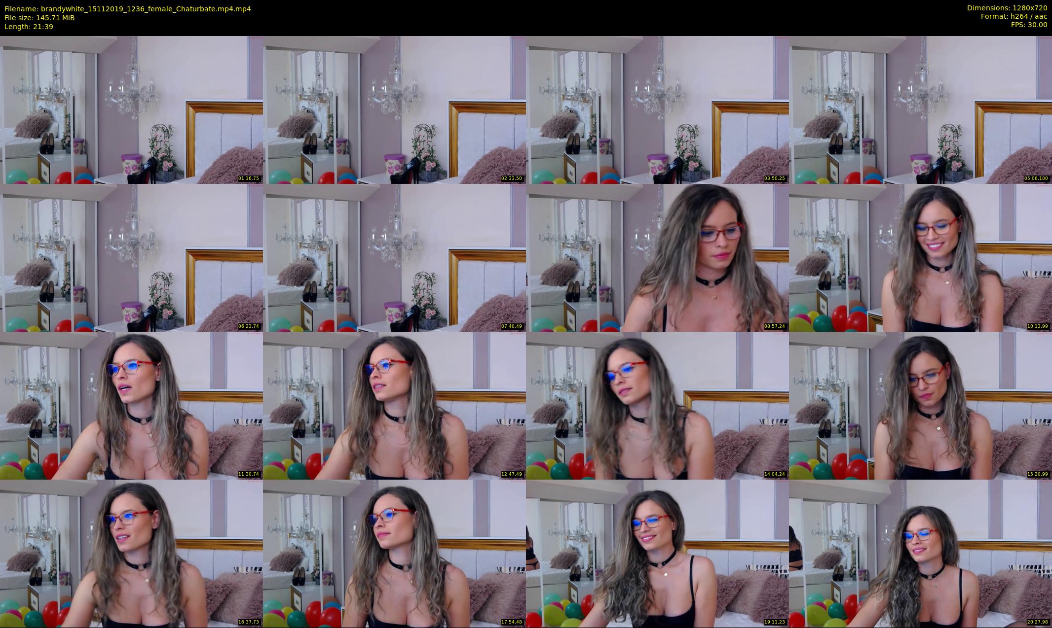 brandywhite — 22 minute Chaturbate female cam show recording, 720p, Nov 15, 2019
