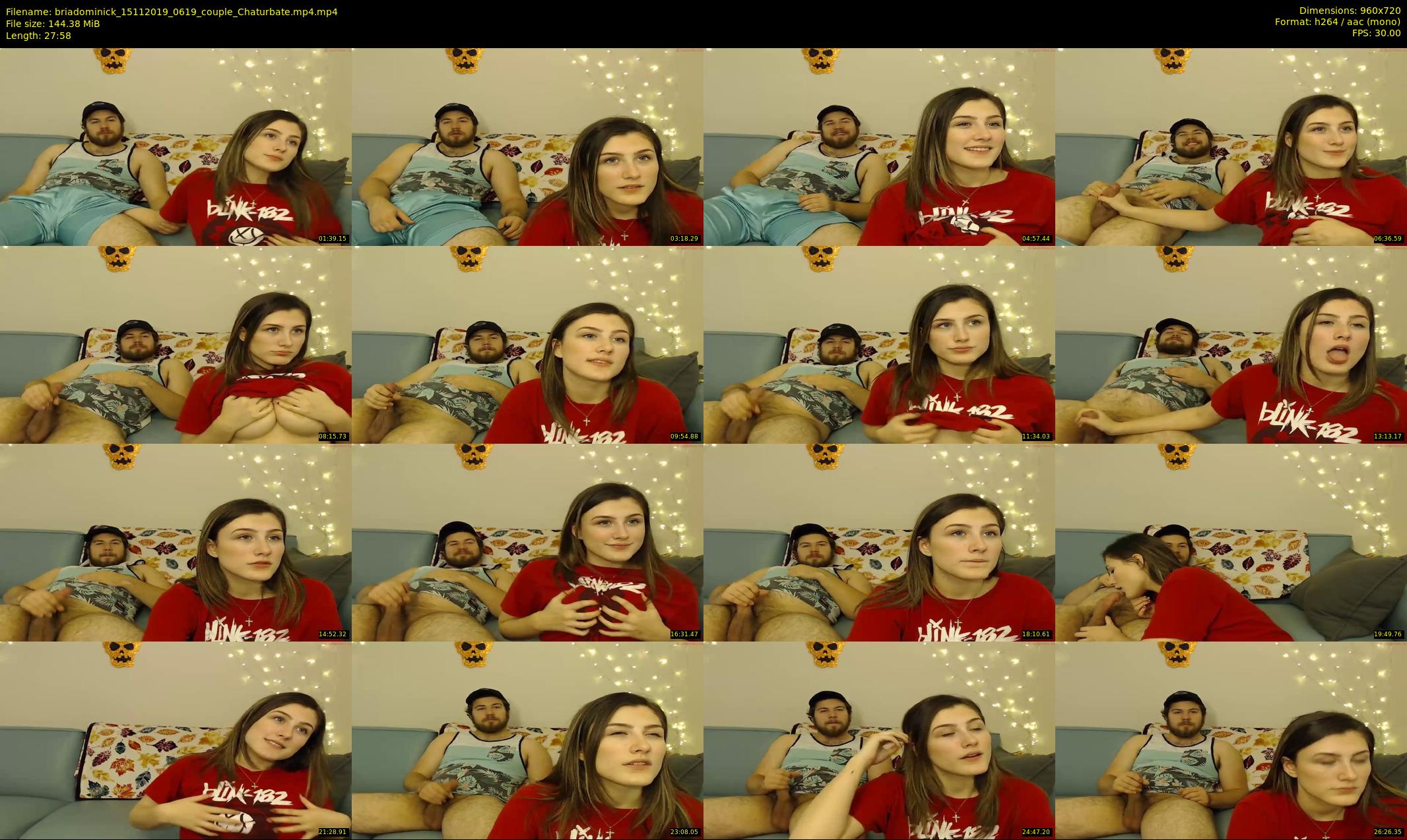 briadominick — 28 minute Chaturbate couple cam show recording, 720p, Nov 15, 2019