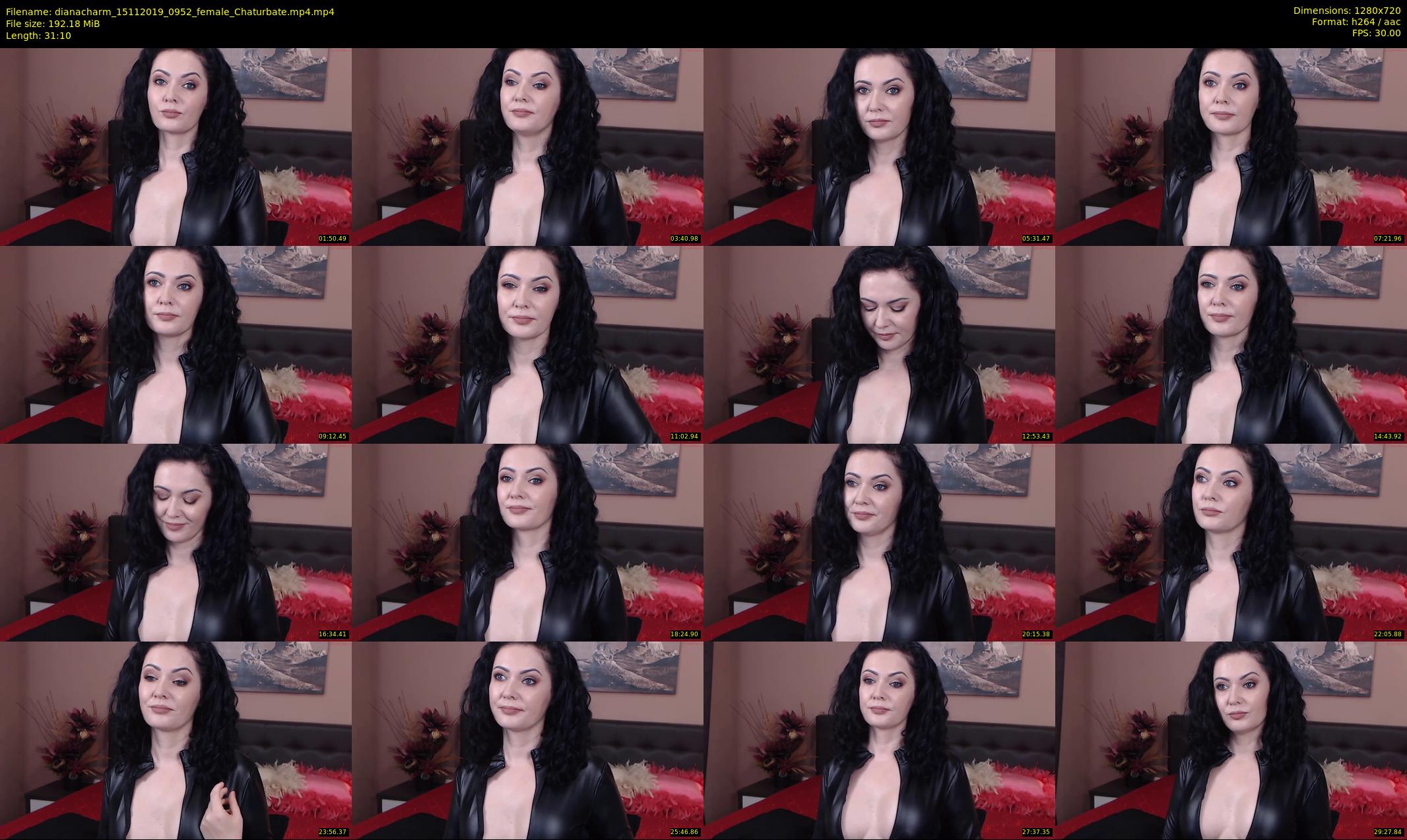 dianacharm — 32 minute Chaturbate female cam show recording, 720p, Nov 15, 2019