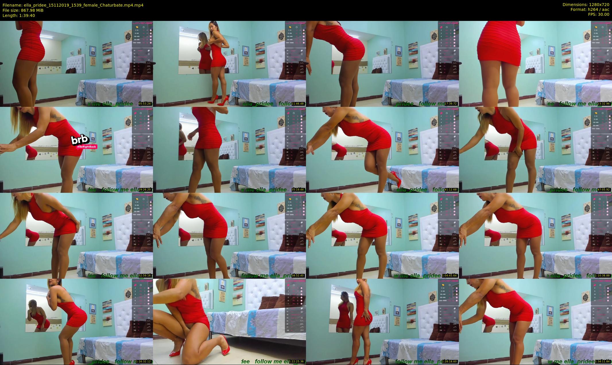 ella_pridee — 100 minute Chaturbate female cam show recording, 720p, Nov 15, 2019