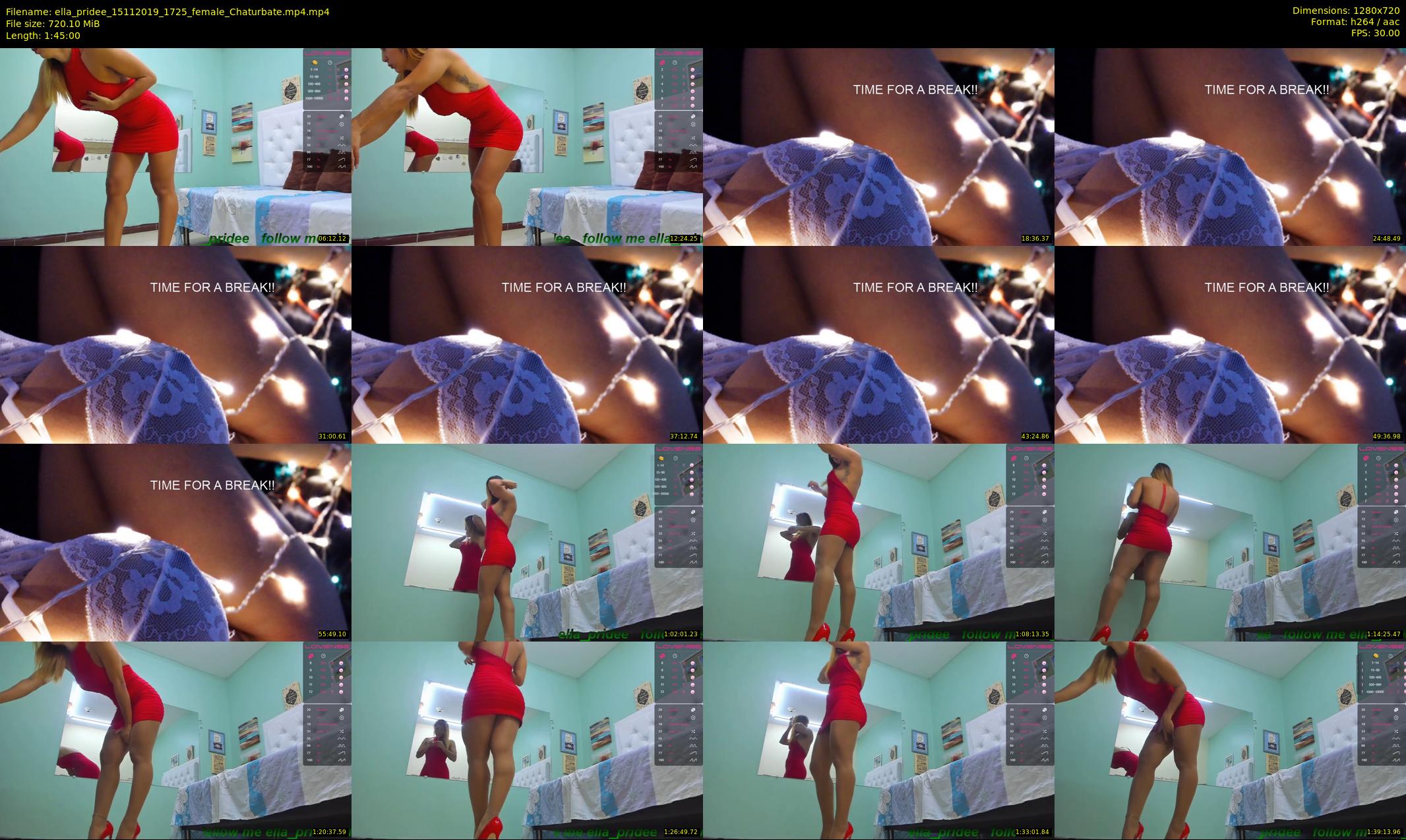 ella_pridee — 105 minute Chaturbate female cam show recording, 720p, Nov 15, 2019