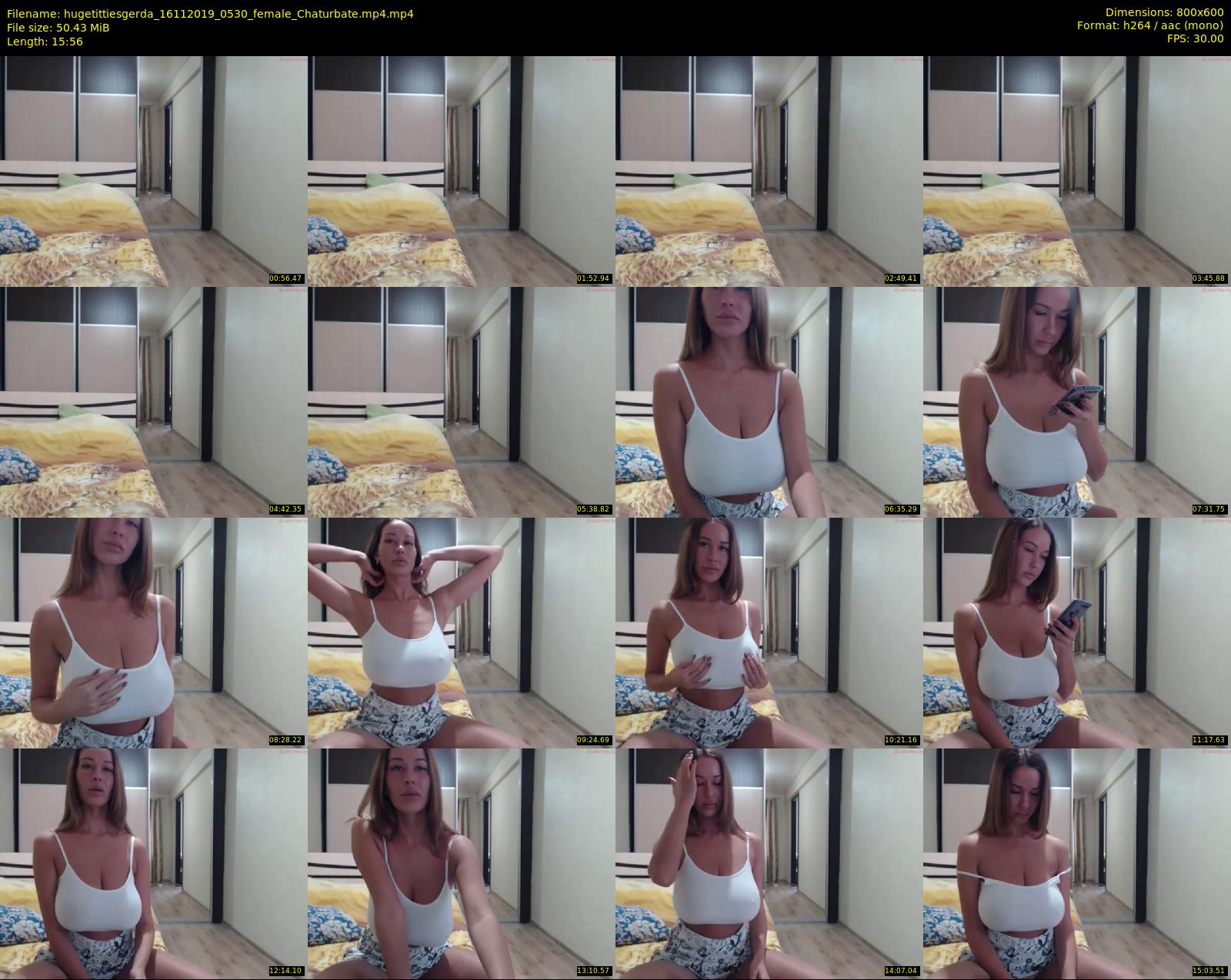 hugetittiesgerda — 16 minute Chaturbate female cam show recording, 480p, Nov 16, 2019