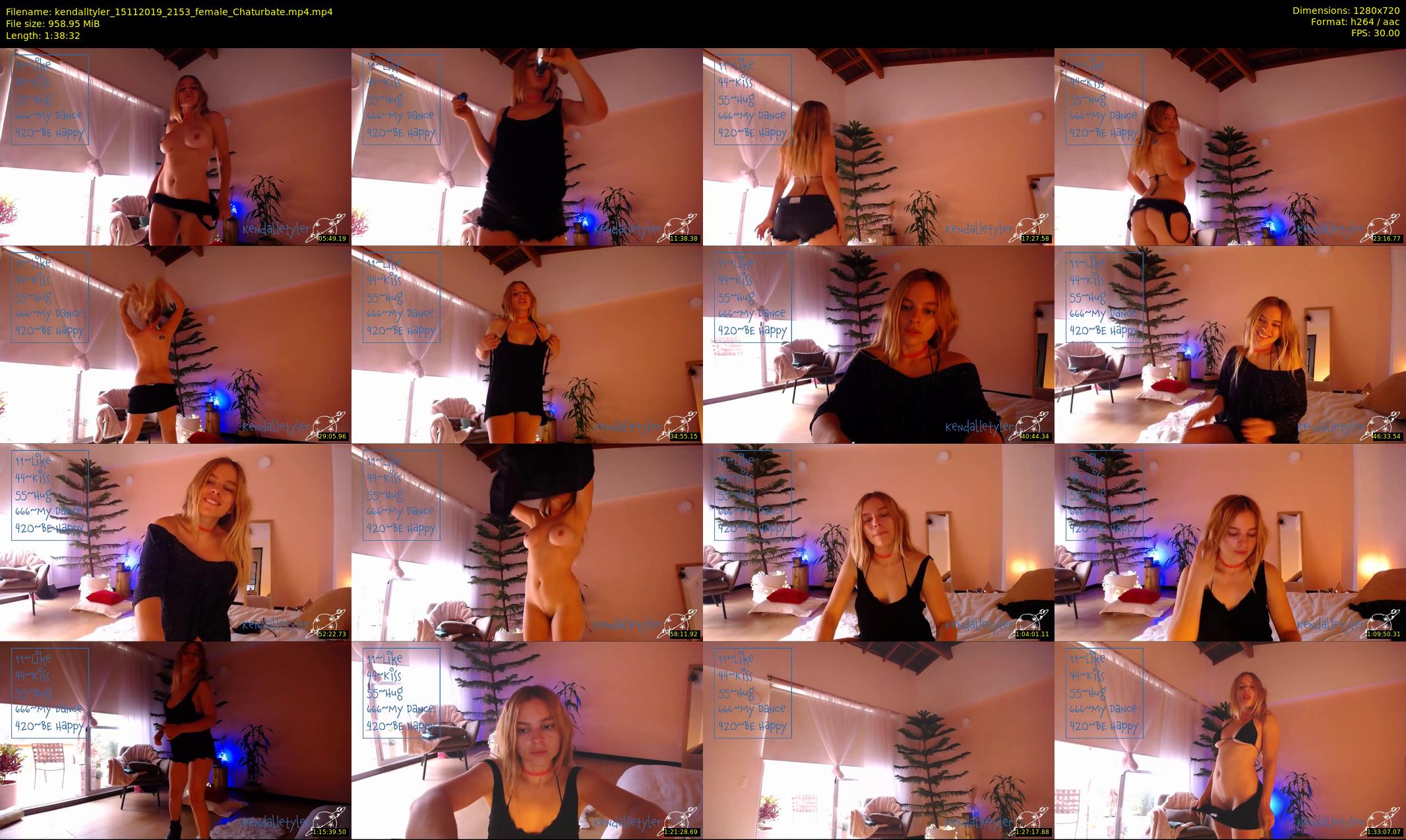 kendalltyler — 99 minute Chaturbate female cam show recording, 720p, Nov 15, 2019