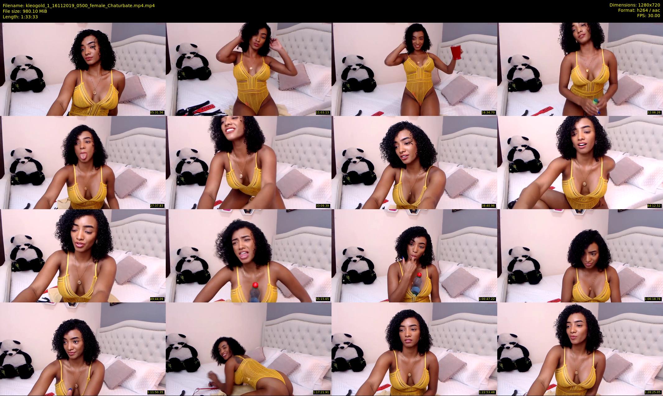 kleogold_1 — 94 minute Chaturbate female cam show recording, 720p, Nov 16, 2019