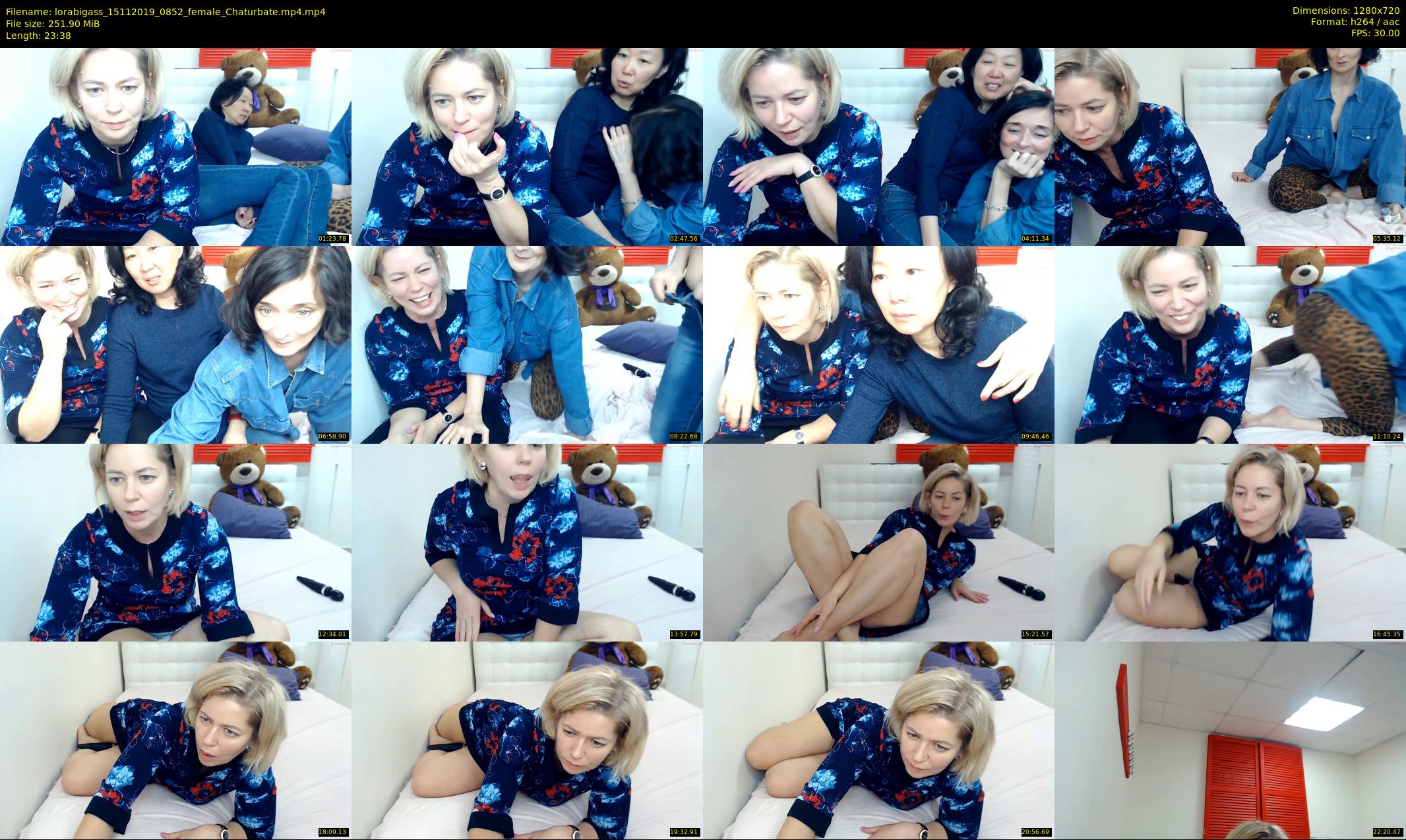 lorabigass — 24 minute Chaturbate female cam show recording, 720p, Nov 15, 2019