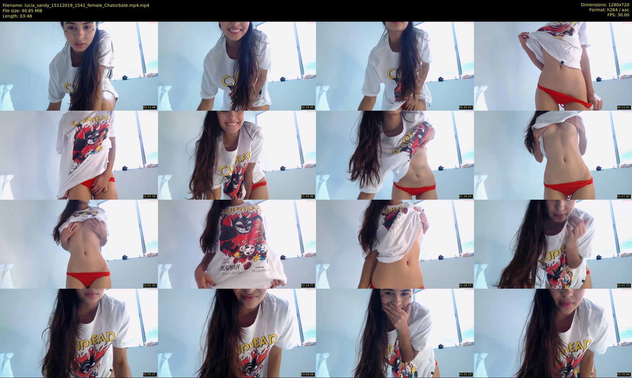lucia_sandy — 4 minute Chaturbate female cam show recording, 720p, Nov 15, 2019
